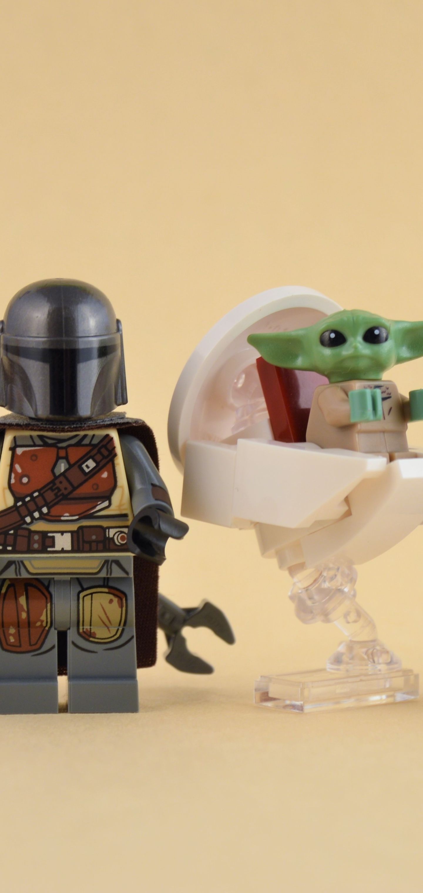 1440x3040 Desktop wallpaper: Products, Lego, Grogu (Star Wars), The Mandalorian (Character) 4K free download for PC. 1186935