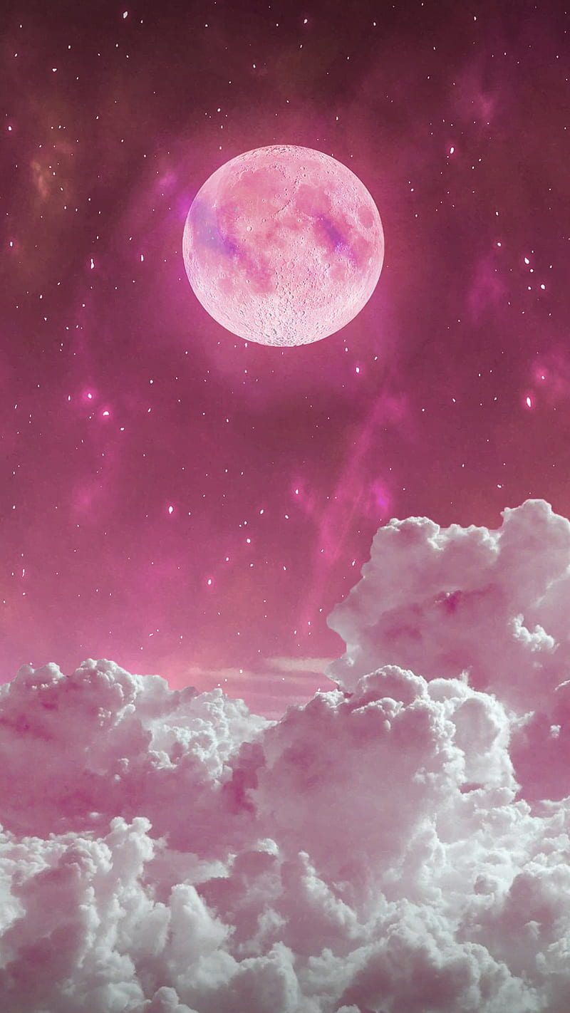 800x1422 HD pink at night wallpaper