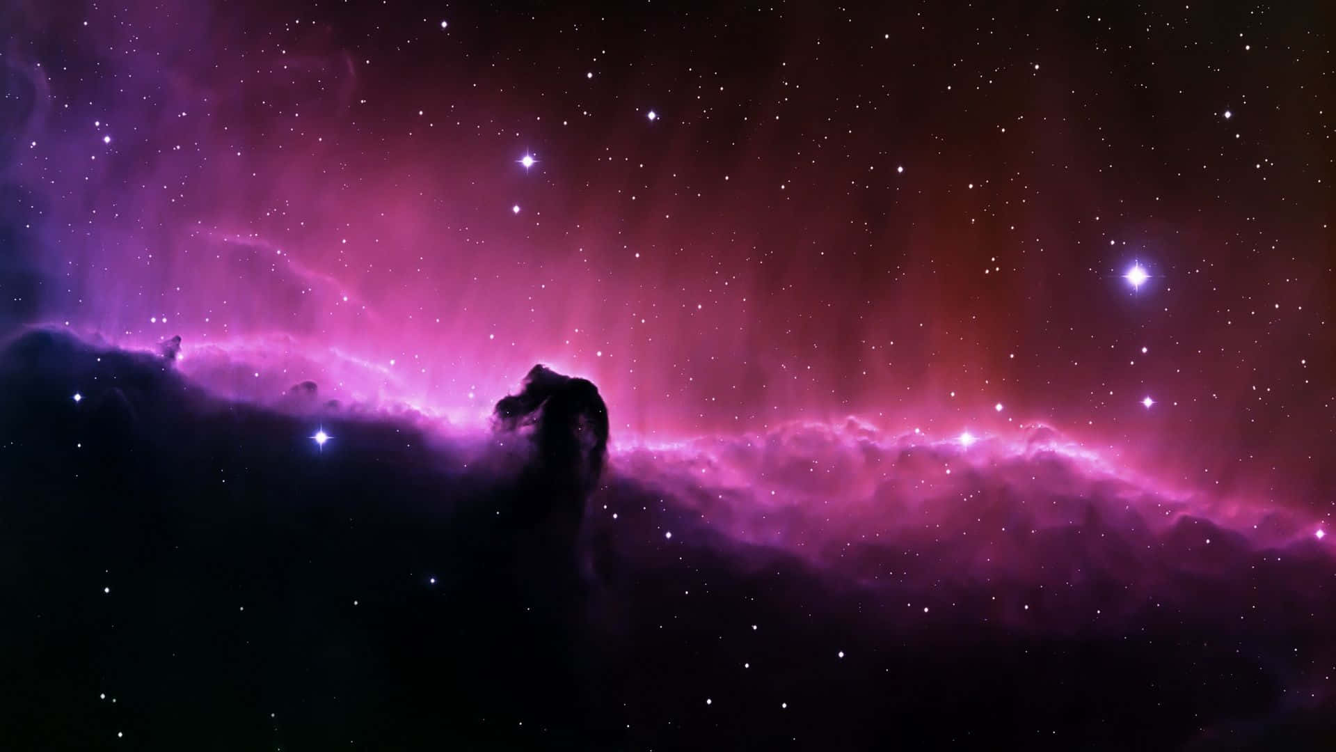 1920x1080 Download Glowing Pink Stars in the Night Sky Wallpaper