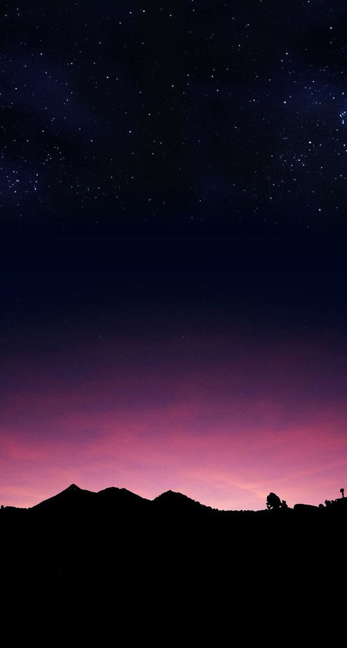 716x1334 Pink Night Sky Wallpaper