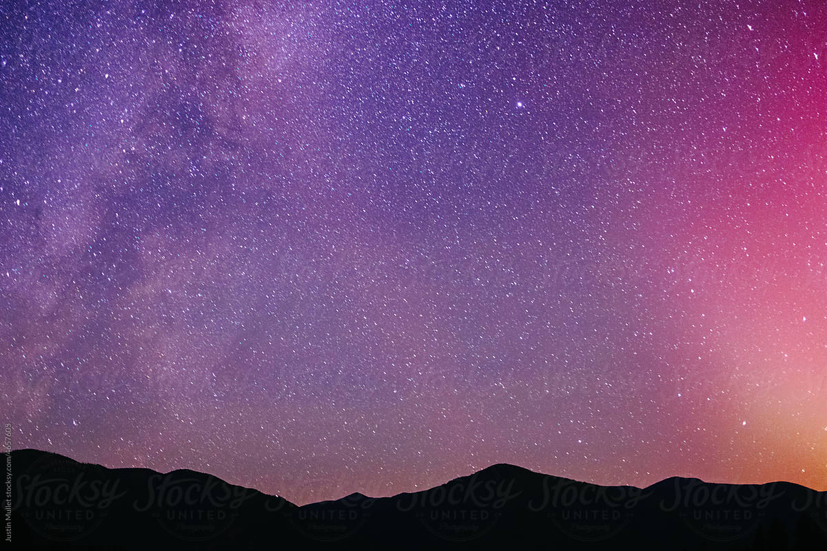 1200x800 Pink night sky Image Image on Everypixel