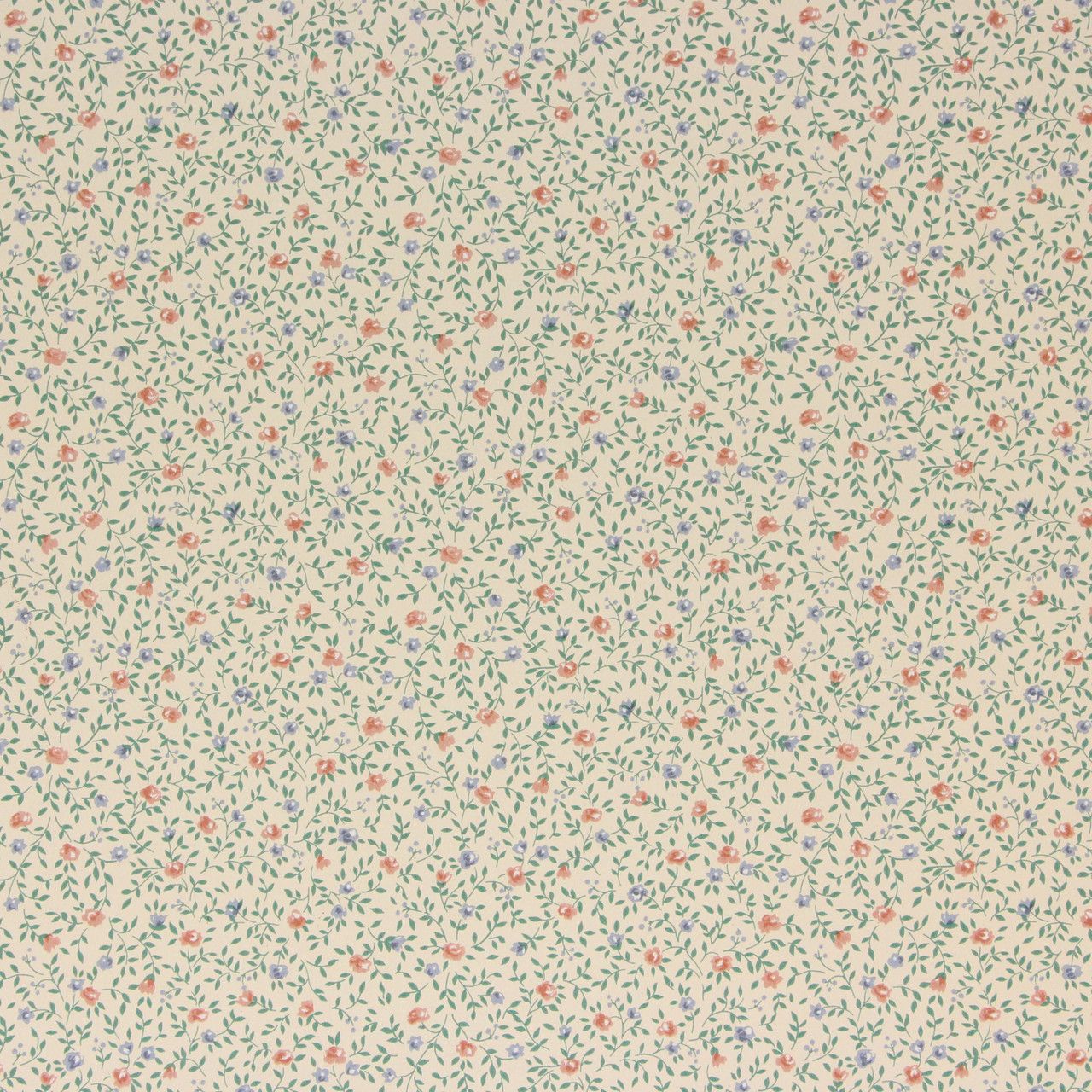 1280x1280 1980s Vintage Wallpaper Small Pink Blue Flowers's Vintage Wallpaper
