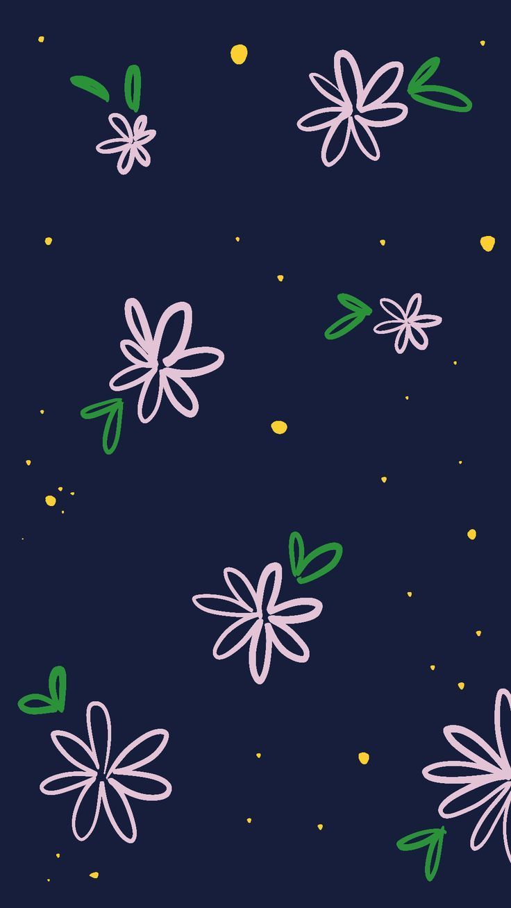 736x1308 wallpaper_pink tiny flowers