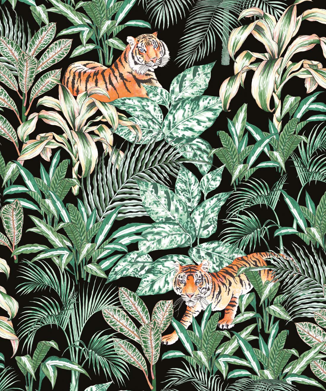 1100x1320 Jungle Tiger Wallpaper • Opulent Jungle Design