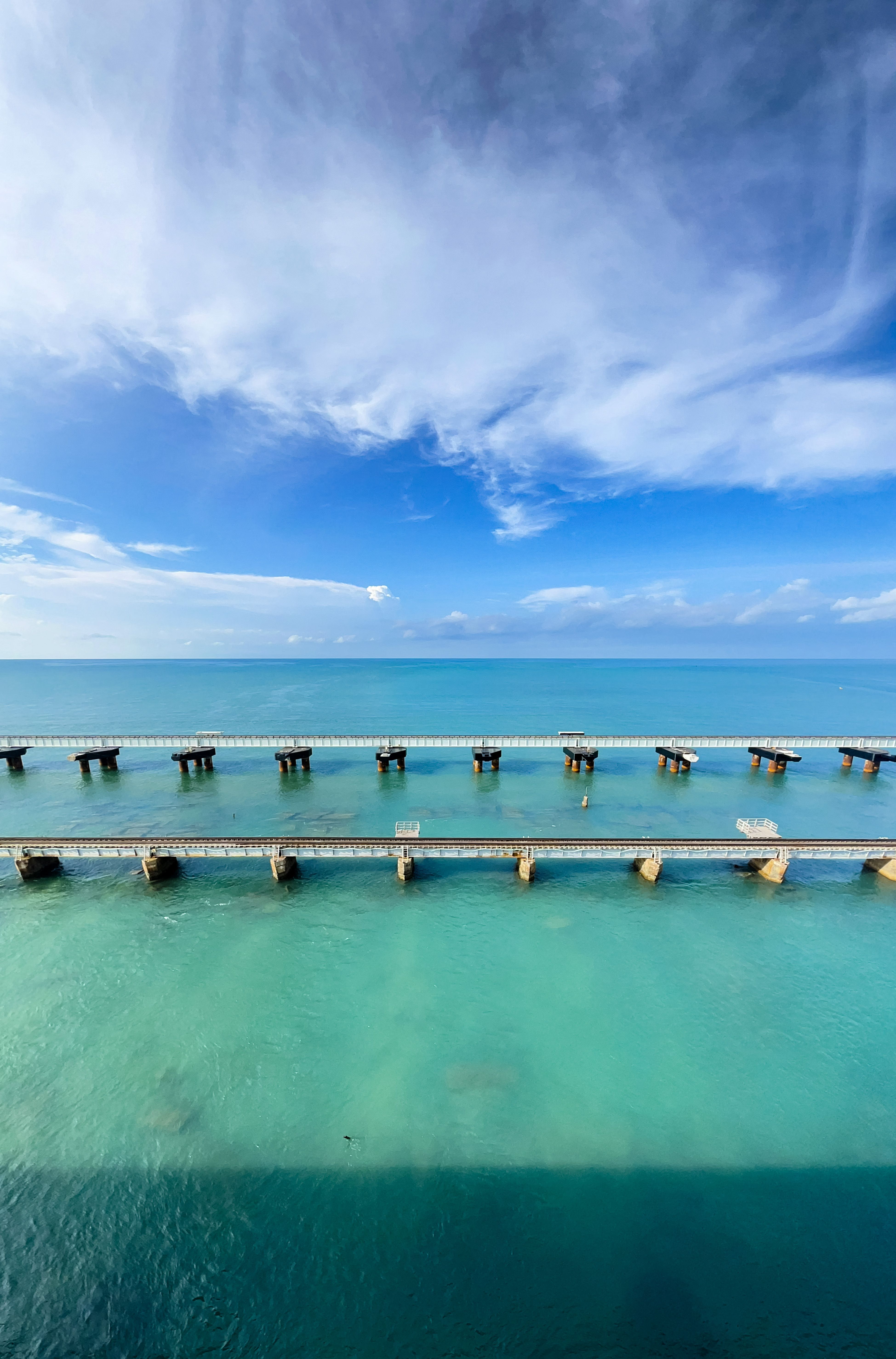 3898x5912 Bridges over Turquoise Sea · Free