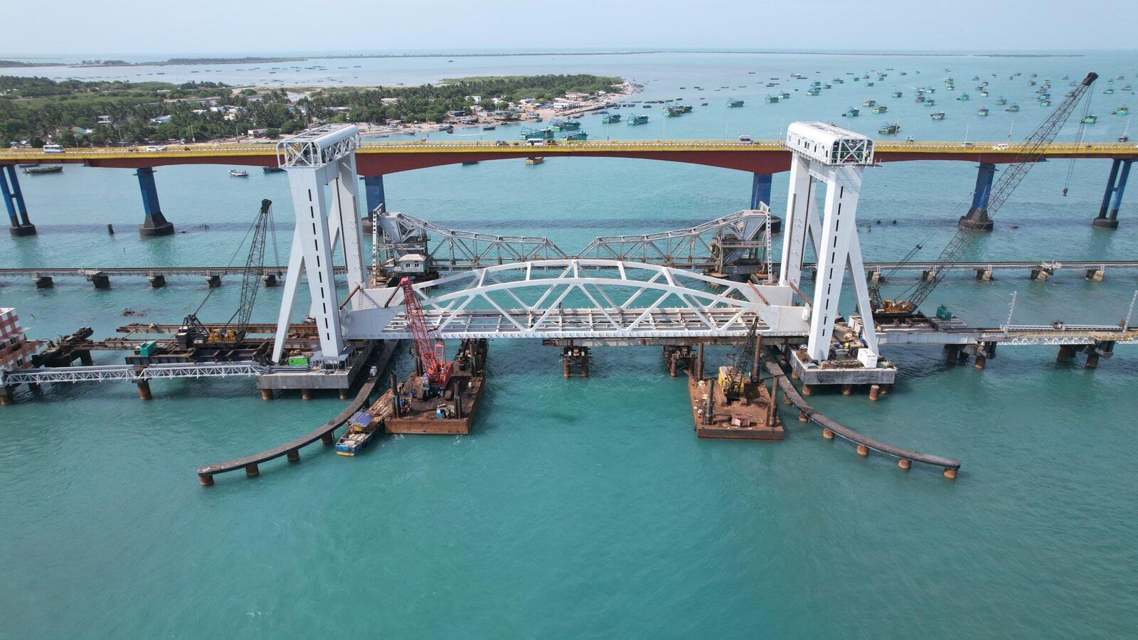 1600x900 Rameswaram's supercentenarian Pamban railway bridge: Old and new