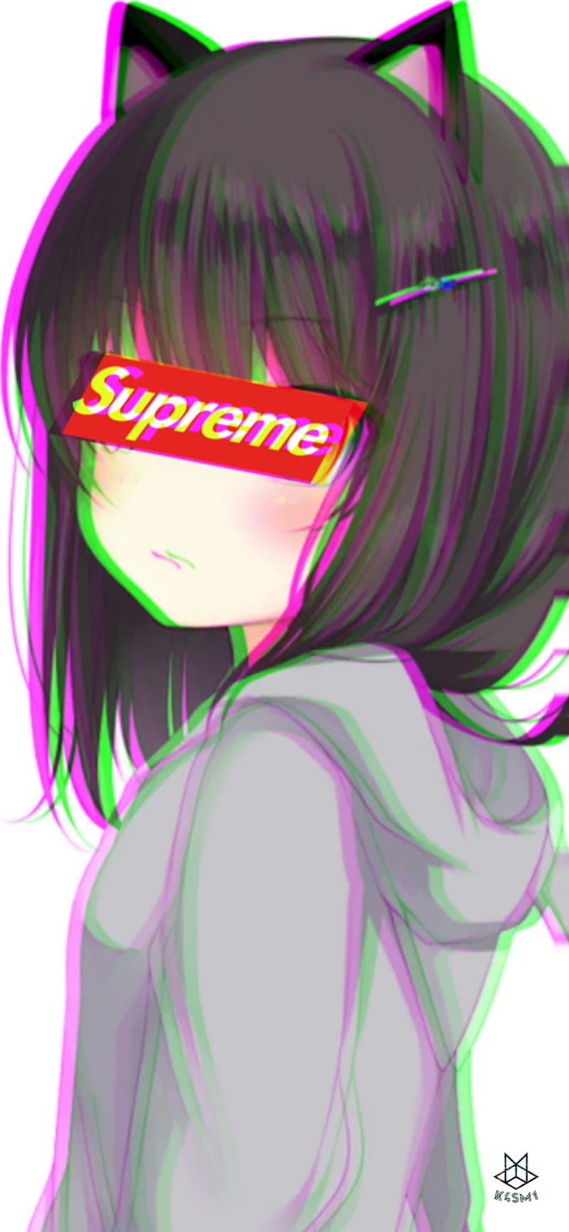 800x1732 Supreme Girl, anime, HD phone wallpaper