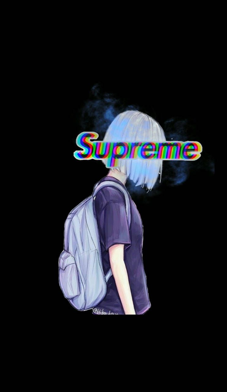 742x1280 Download Supreme Aesthetic Anime Girl Wallpaper