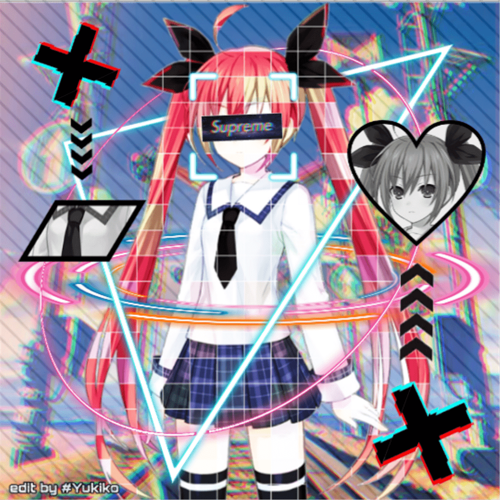 1024x1024 Supreme Anime Girl Shirt Anime Girl Wallpaper