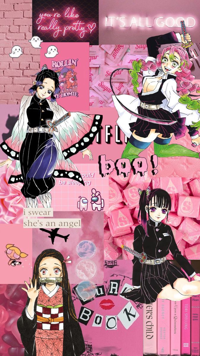 675x1200 Nezuko X Mitsuri Wallpaper