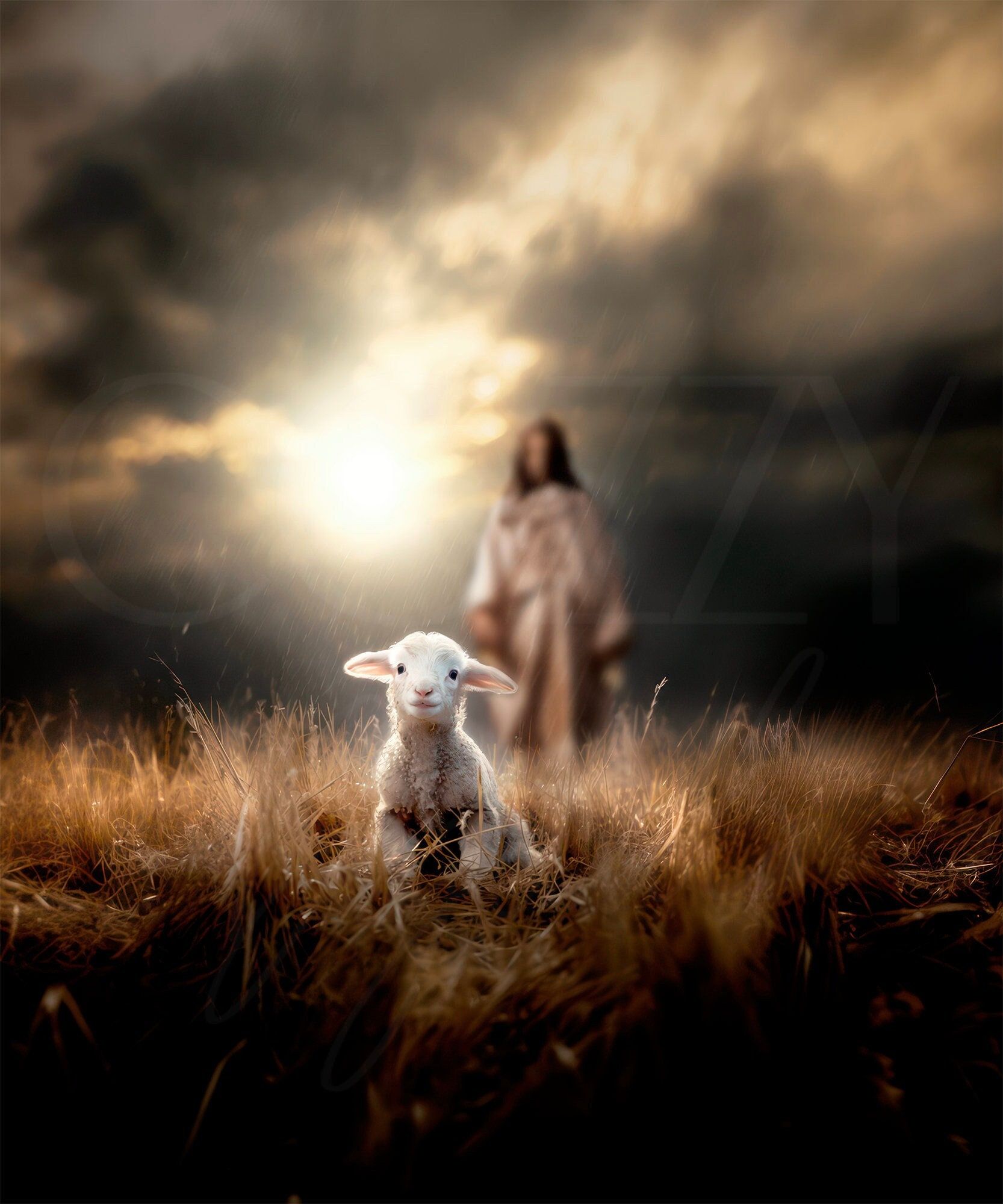 1666x2000 Jesus Lamb Wallpaper