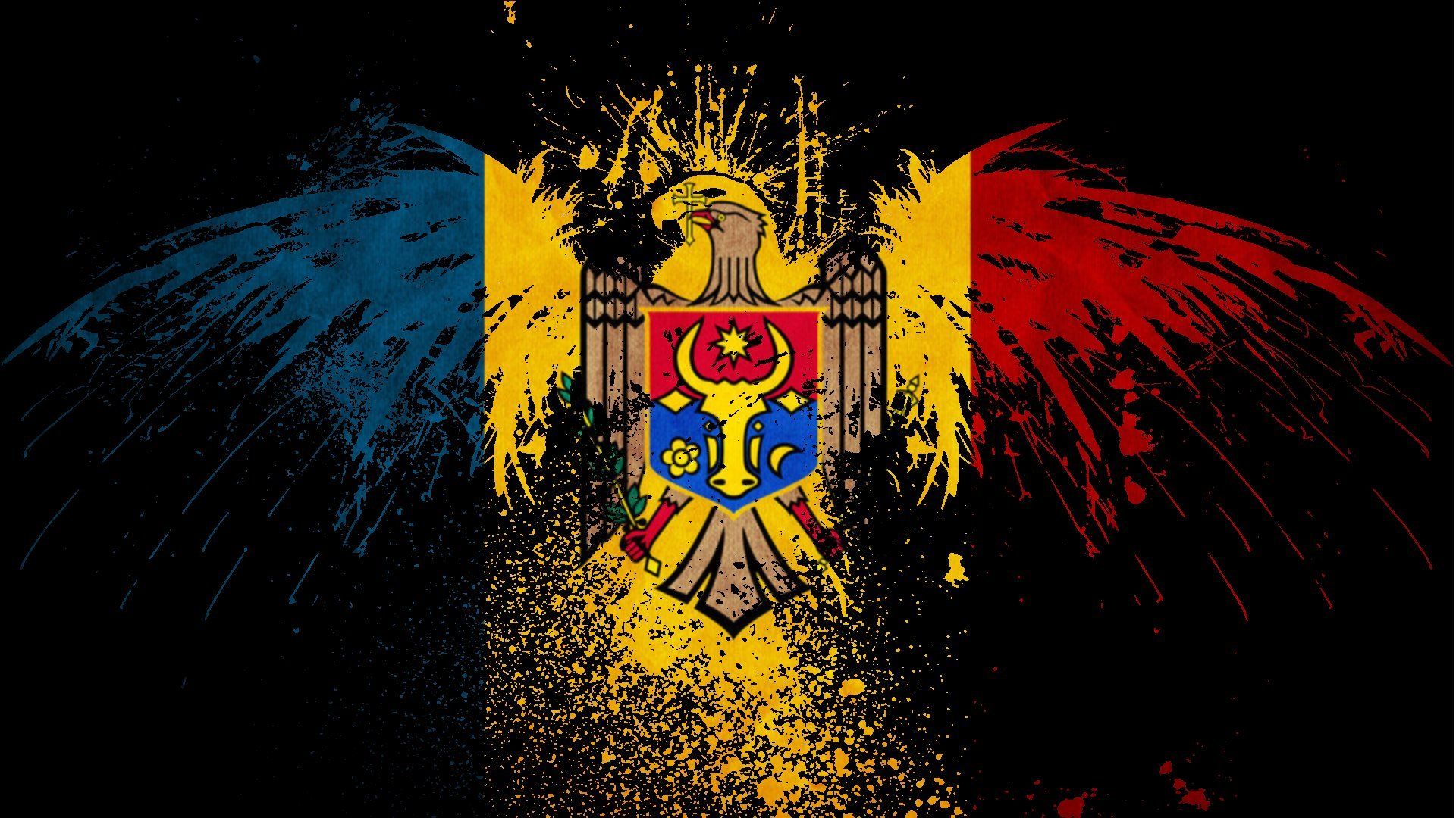 1920x1080 Moldova Flag HD Desktop Wallpaper 96403
