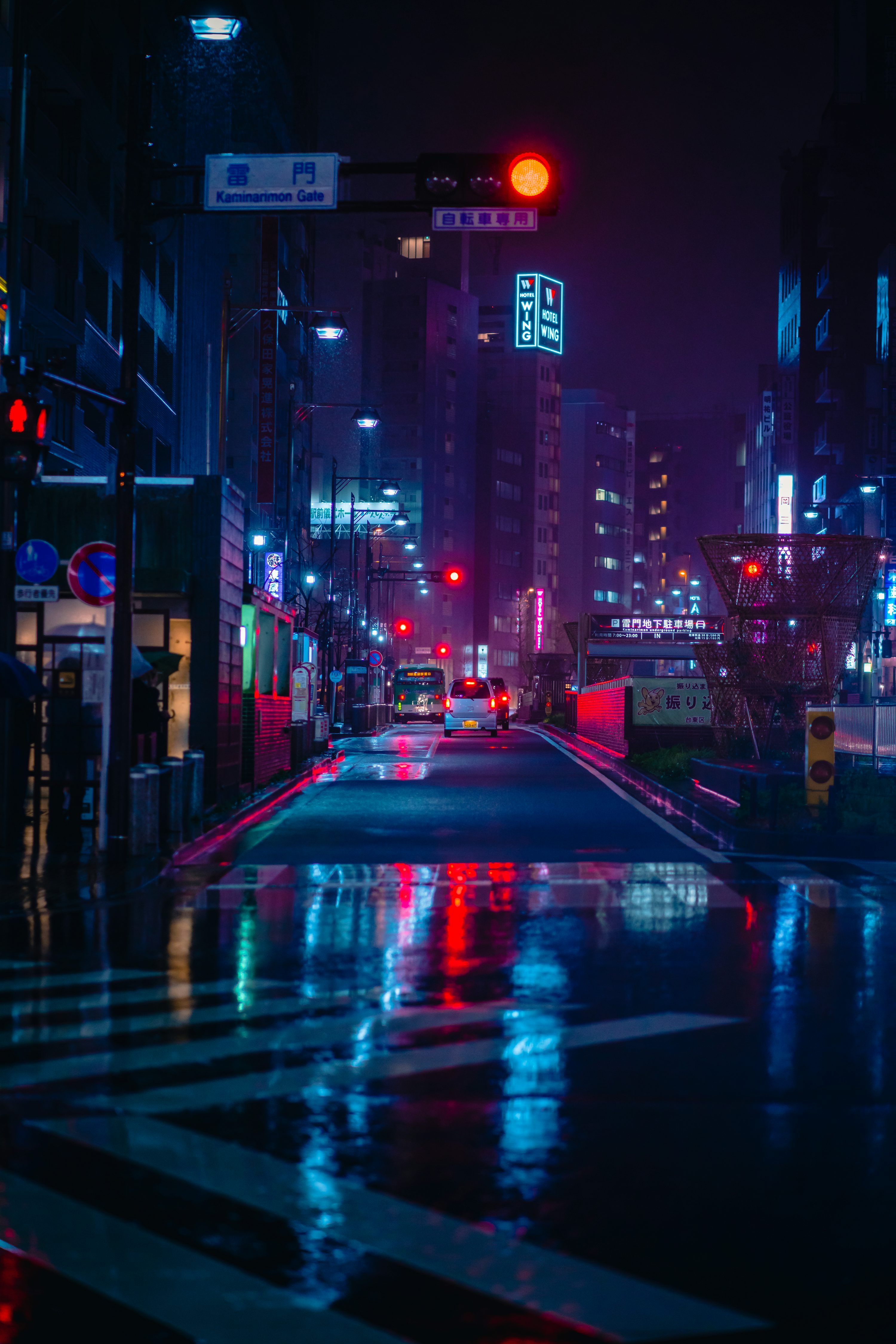 3000x4498 Neon City Picture. Download Free Image