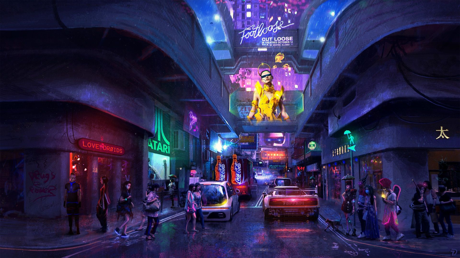 1920x1080 Neon City Wallpaper 45638