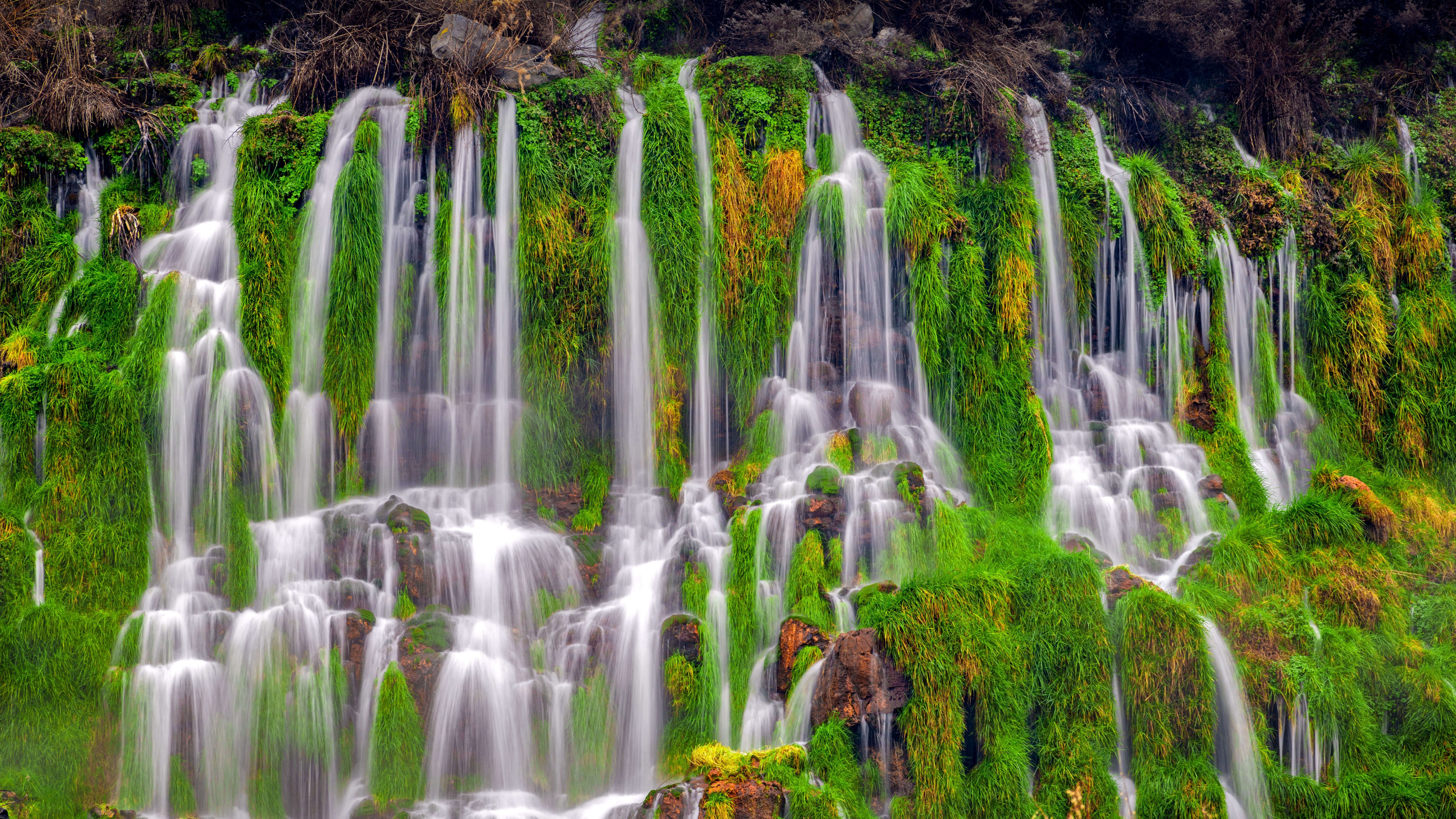 7680x4320 Hagerman Valley Wallpaper 4K, Idaho, Waterfall