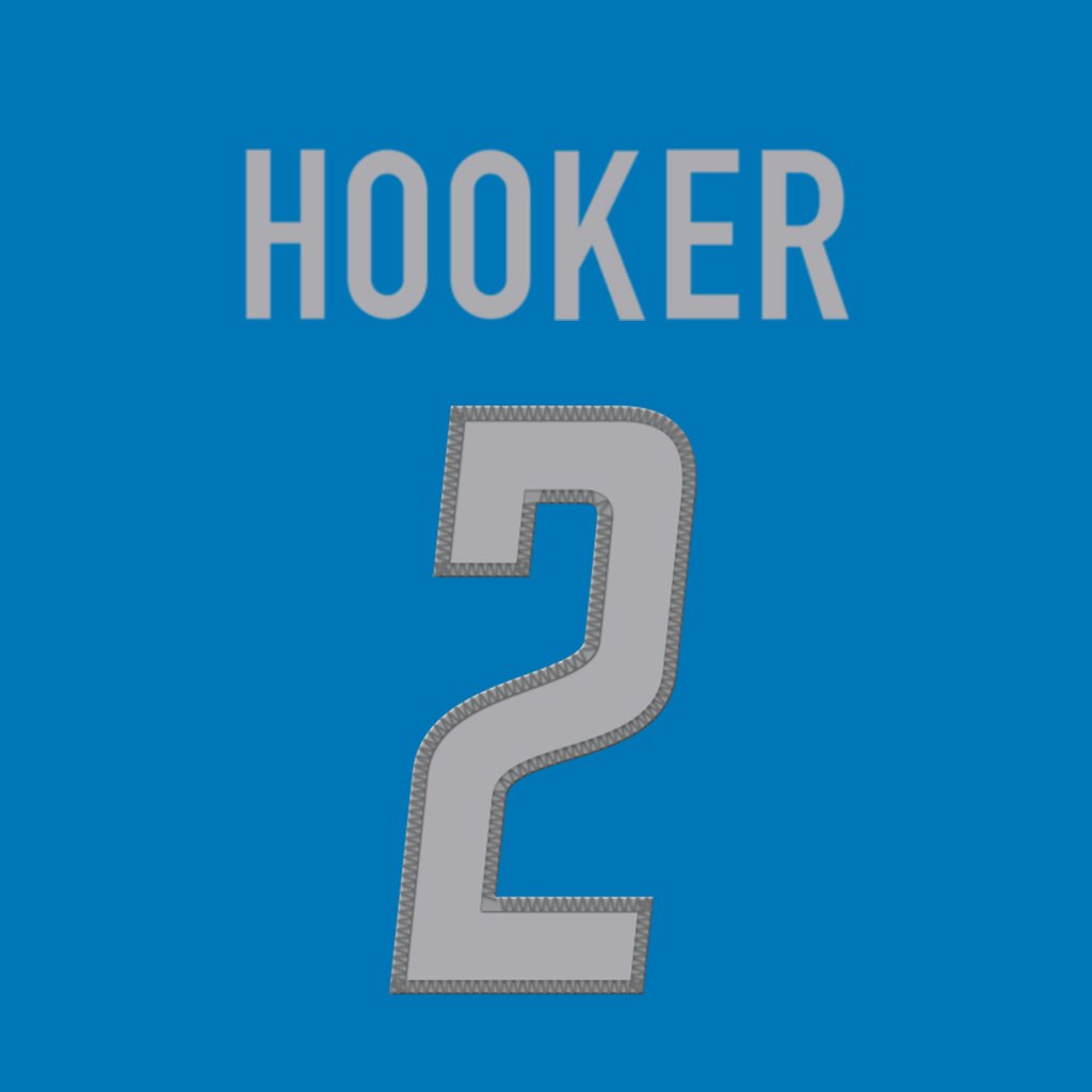 1024x1024 Detroit Lions QB Hendon Hooker Is Now Wearing Number 2. Last Worn By C.J. Gardner Johnson. #OnePride