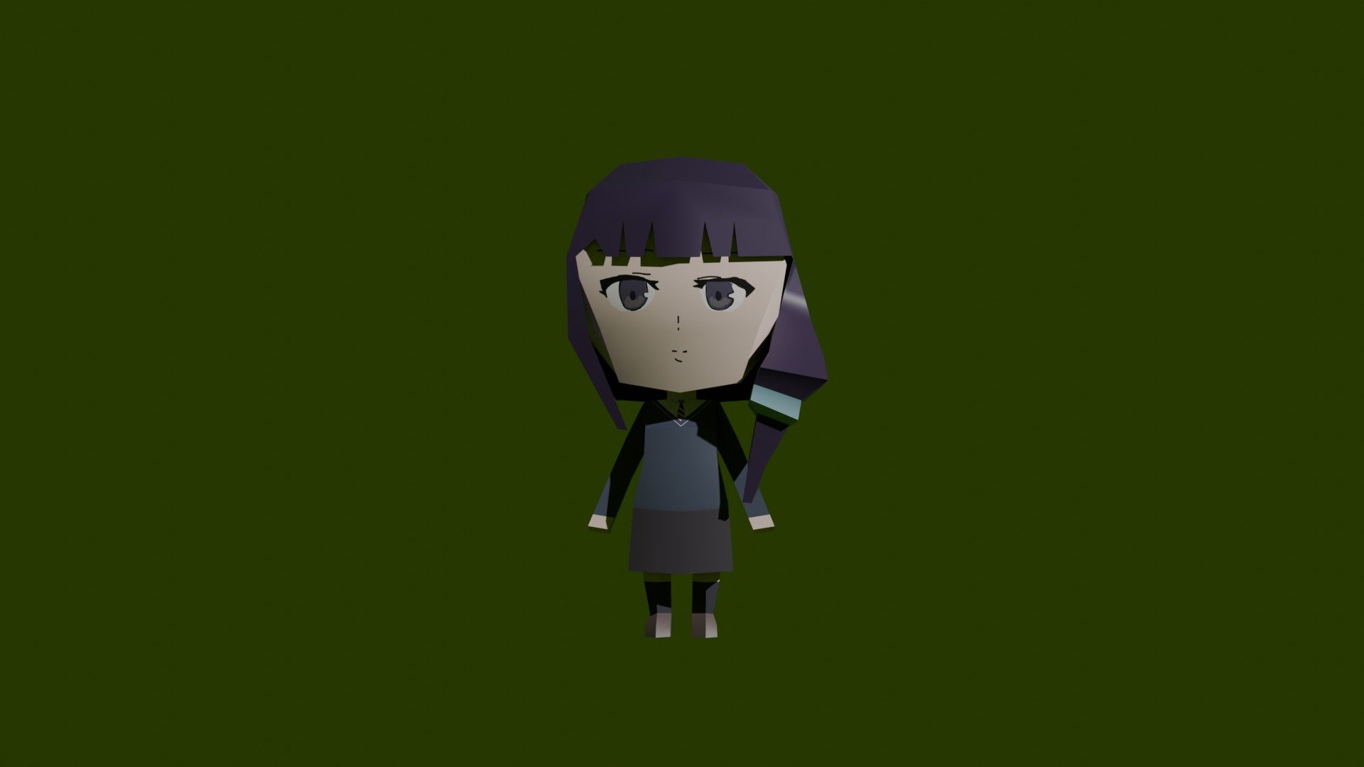 1920x1080 Chibi Misuzu Gundou Papercraft