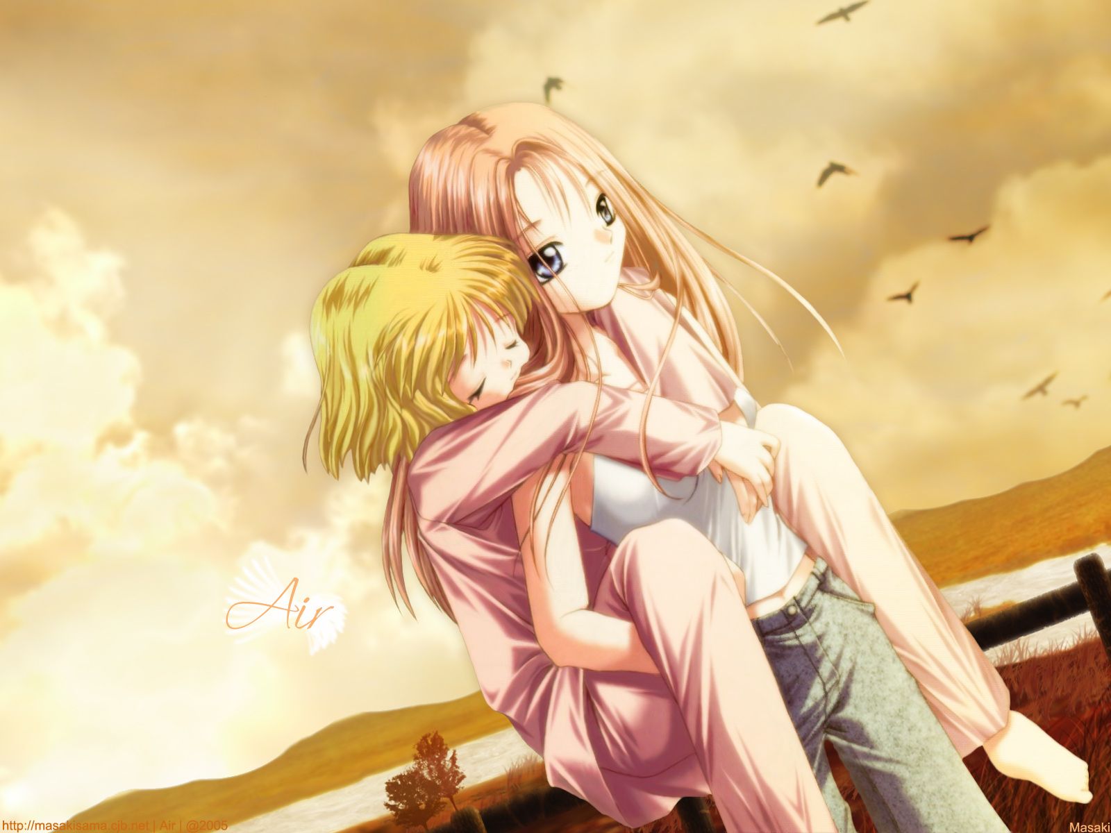 1600x1200 air kamio haruko kamio misuzu key visualart