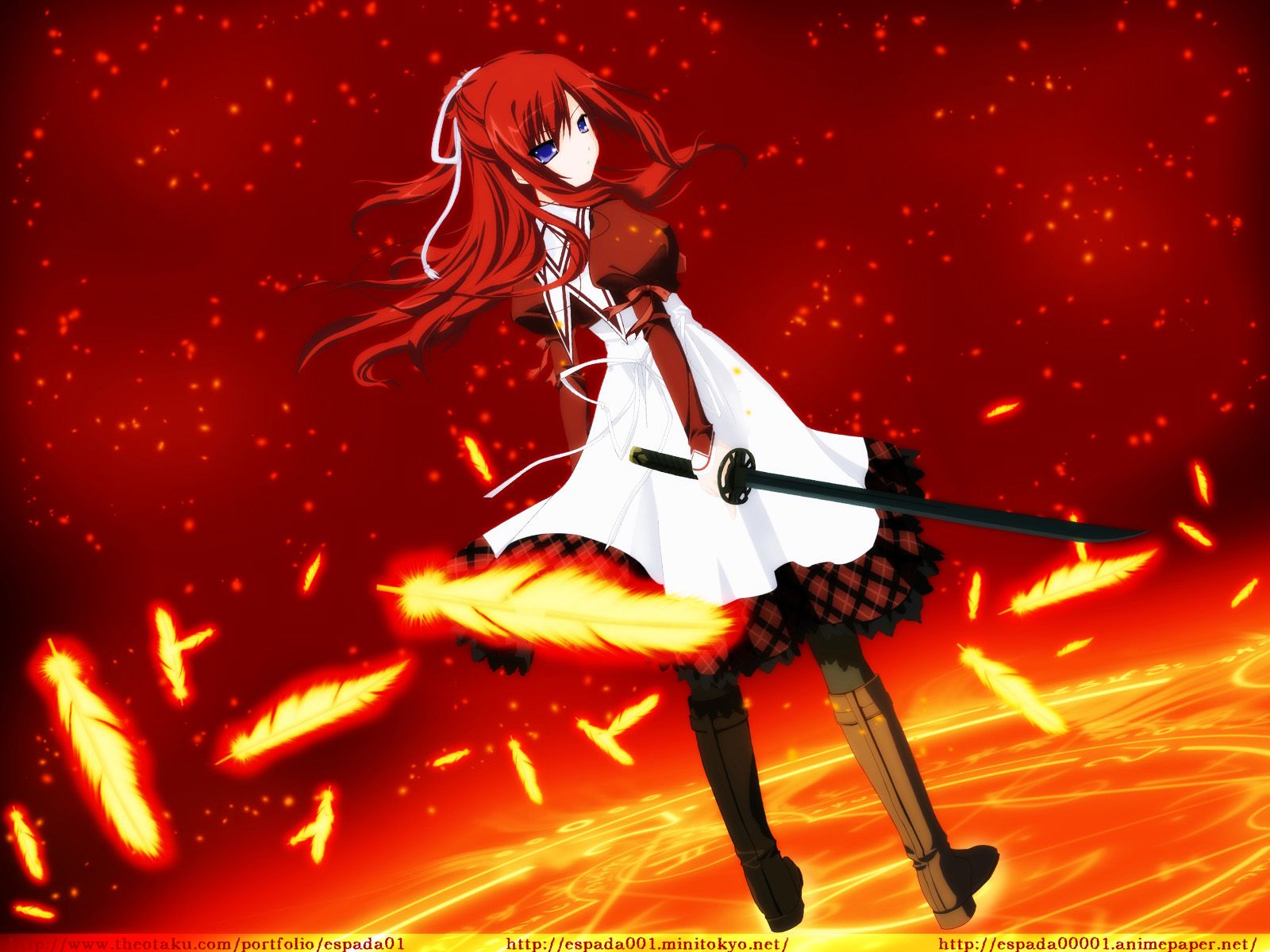 1600x1200 11eyes, Wallpaper Anime Image Board
