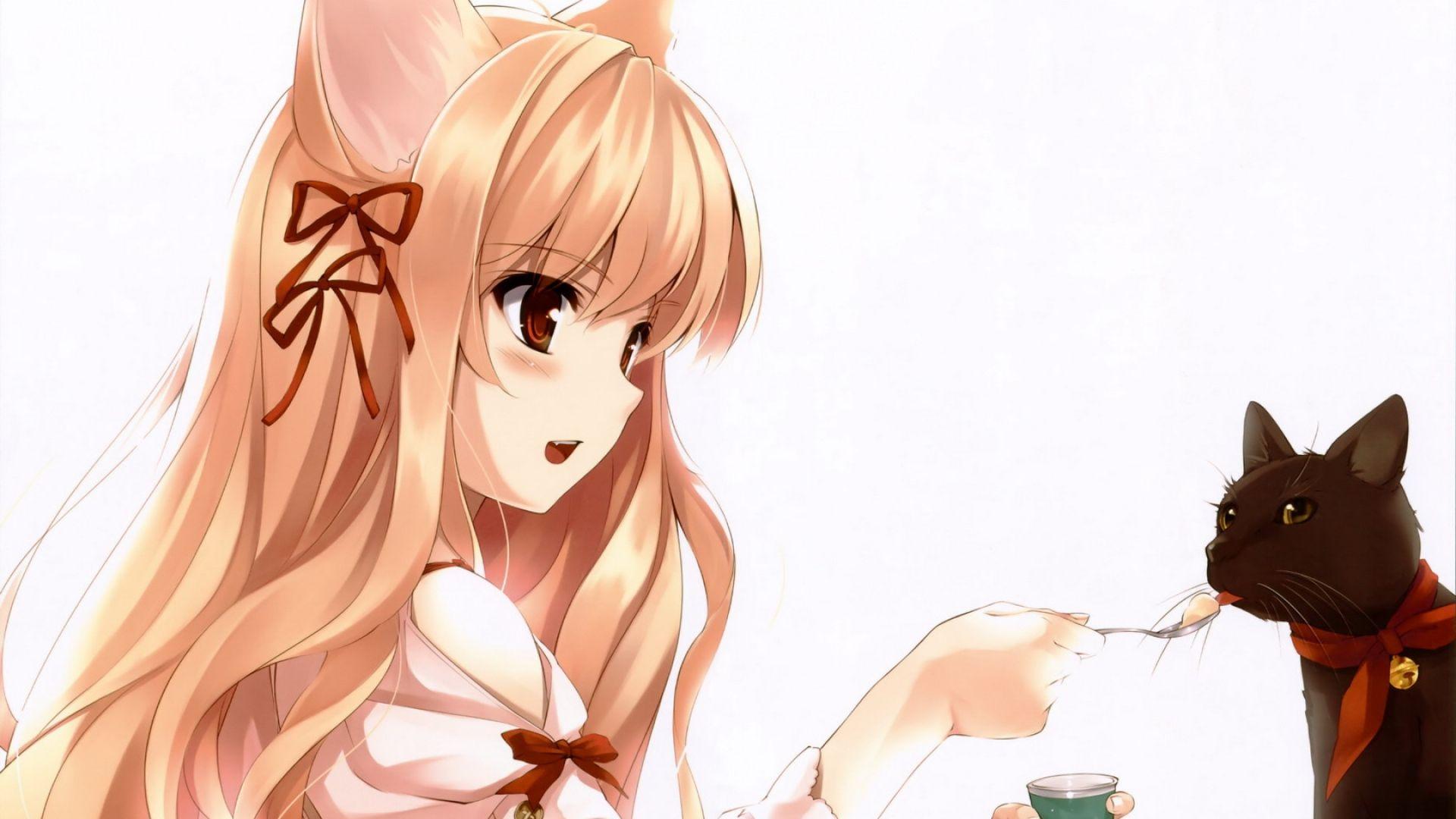 1920x1080 Neko Girls, Girl, Cat /neko Girls Girl