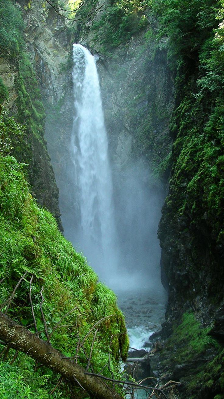 736x1309 Papel Parede Celular Cachoeira HD Wallpaper