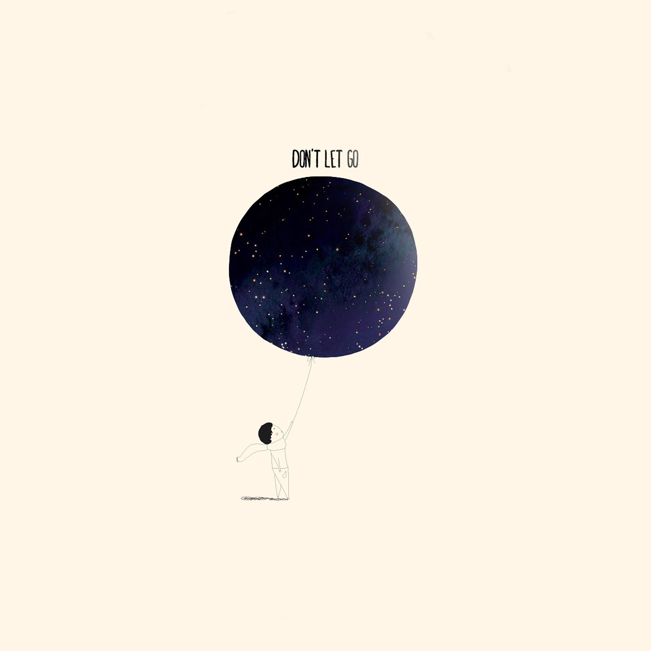 2732x2732 Dont Let Go Art Cute Illustration Wallpaper