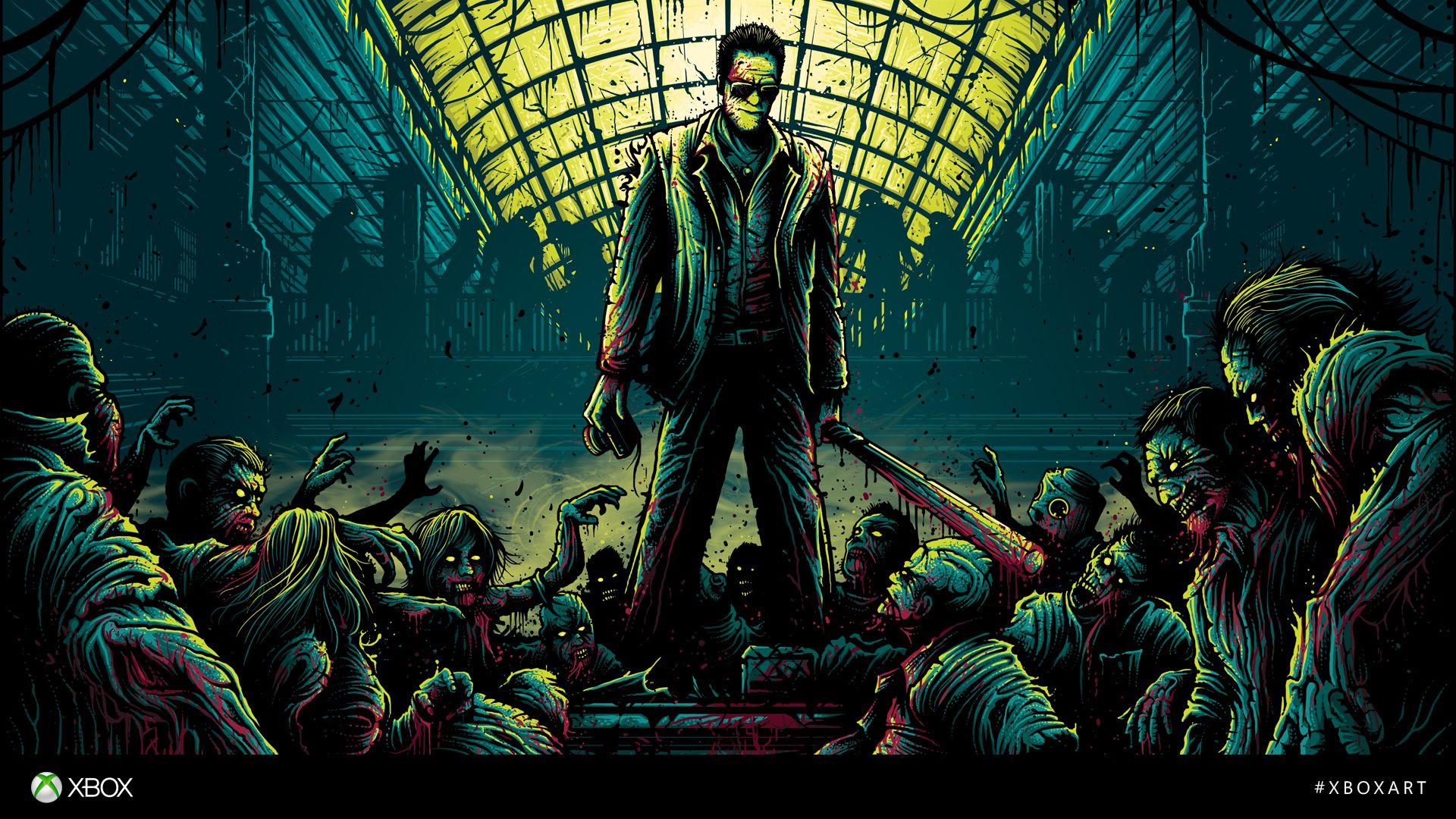 1920x1080 Wallpaper Dead Rising Zombie Blood Frank West vdeo game 1920x1080