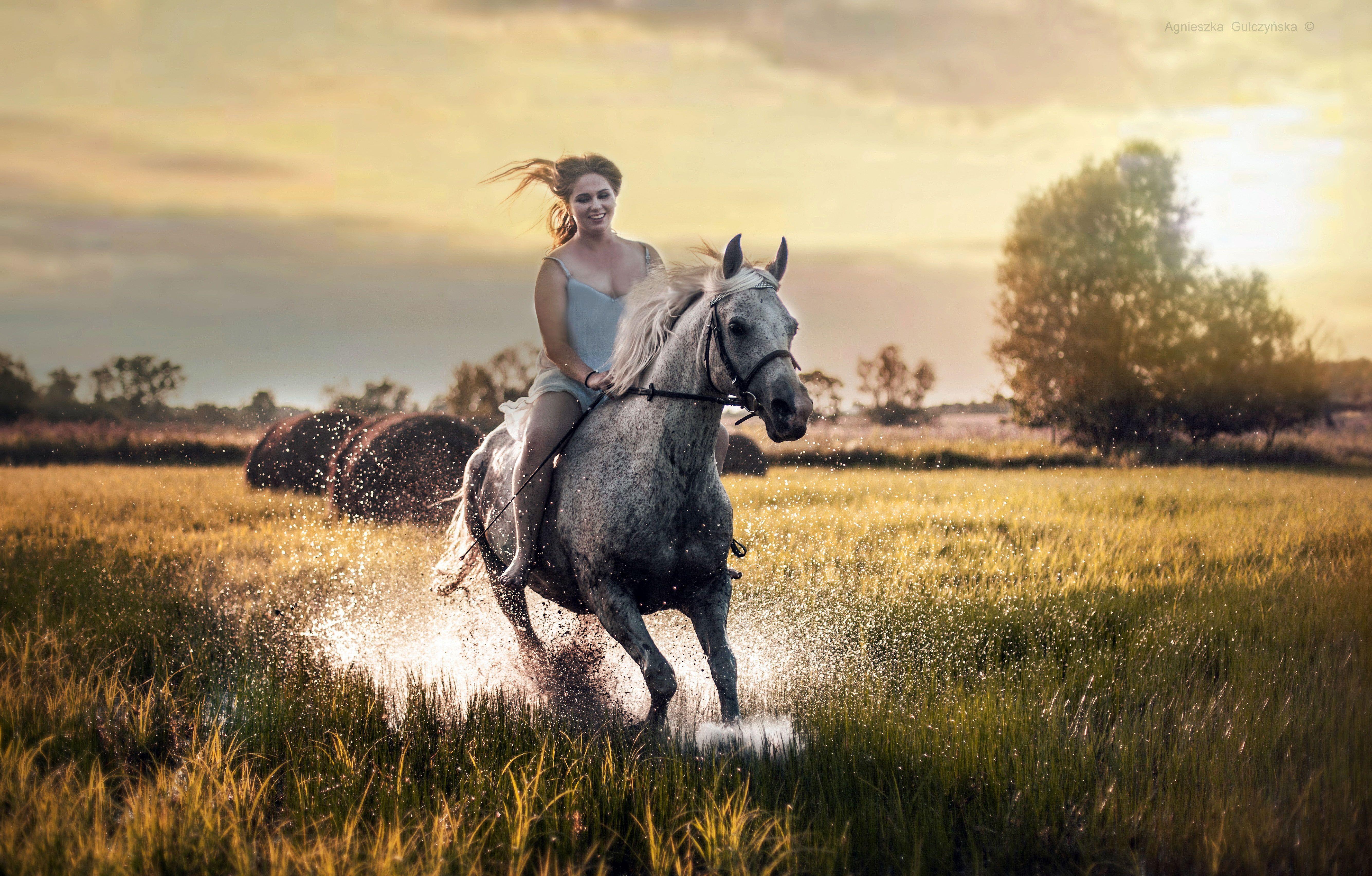 5337x3409 Happy Girl Riding Horse, HD Girls, 4k Wallpaper, Image, Background, Photo and Picture