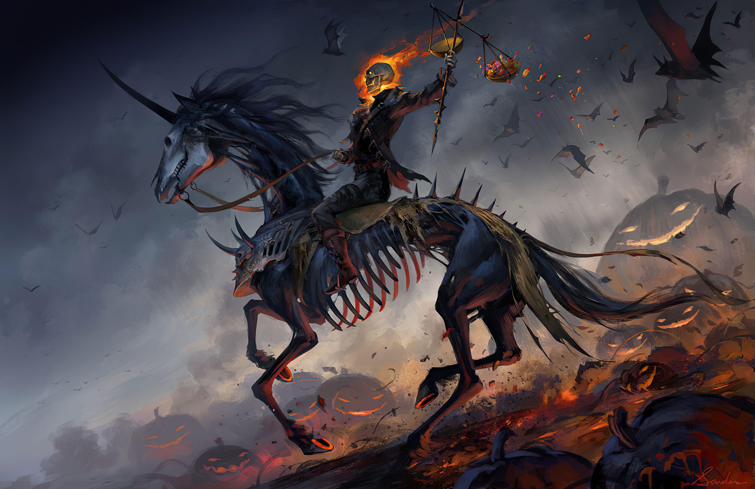 Ghost Rider Horse Wallpapers - Top Free Ghost Rider Horse Backgrounds -  WallpaperAccess