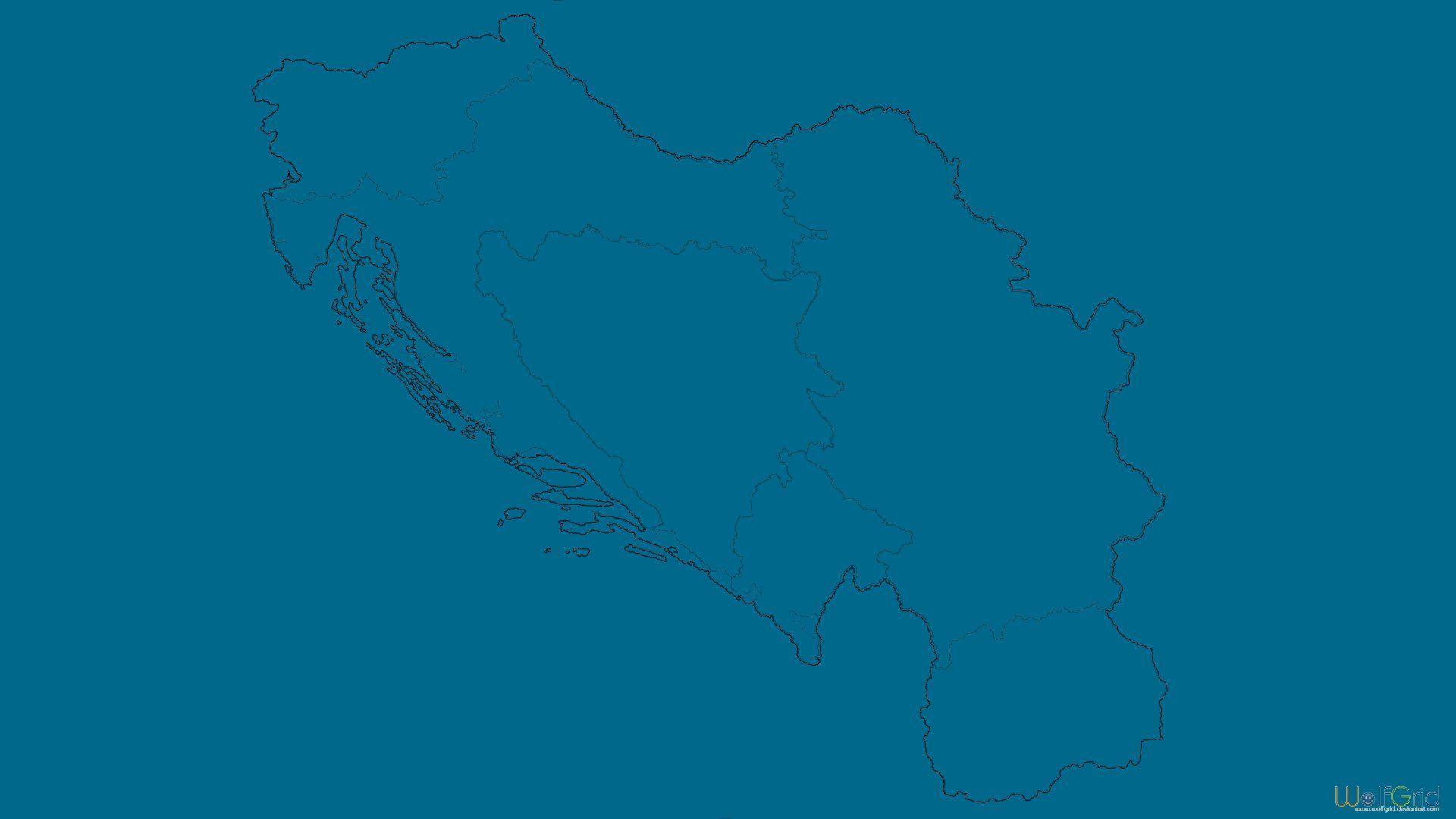 1920x1080 minimalism, Map, Yugoslavia Wallpaper HD / Desktop and Mobile Background