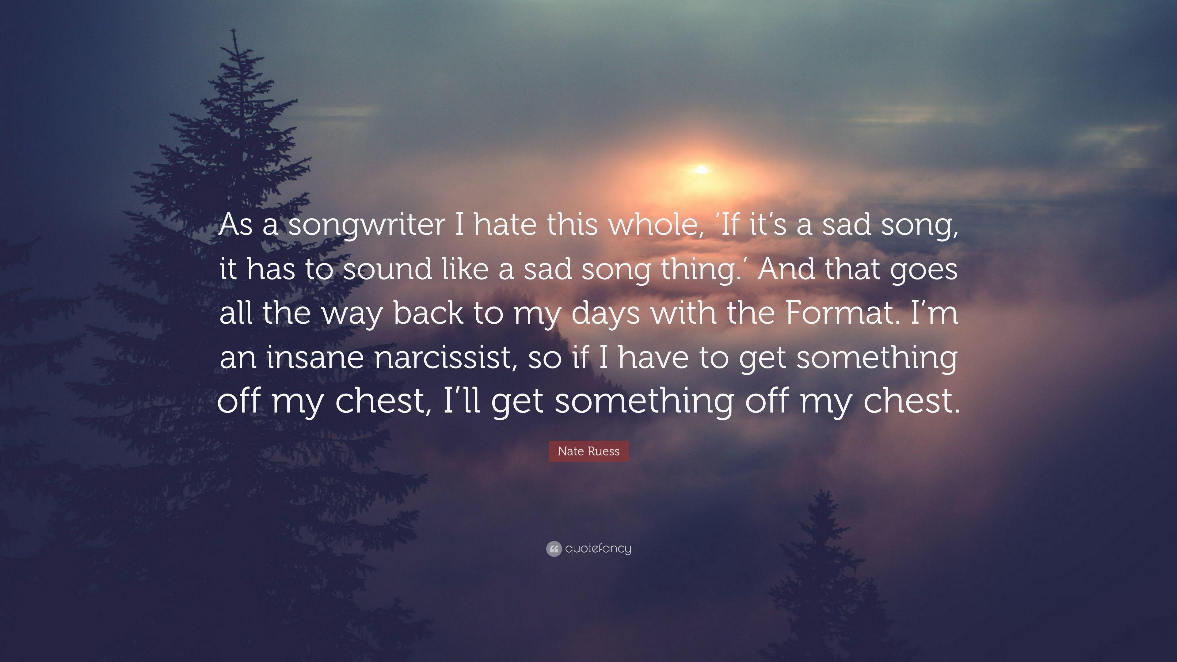 3840x2160 Nate Ruess Quote: “As a songwriter I hate this whole, 'If it's a sad song, it has to sound like a sad song thing.' And that goes all the wa.” (7 wallpaper)