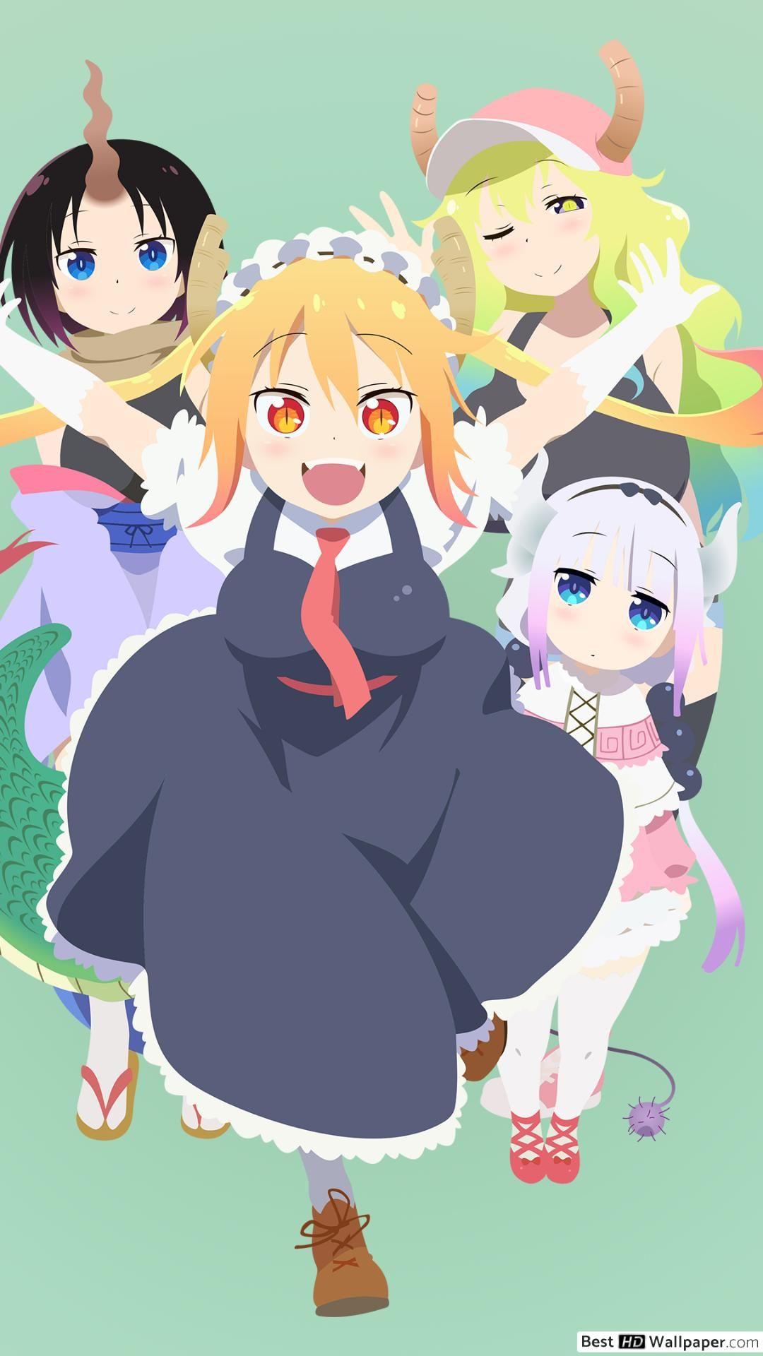 1080x1920 Miss Kobayashi's Dragon Maid HD wallpaper download