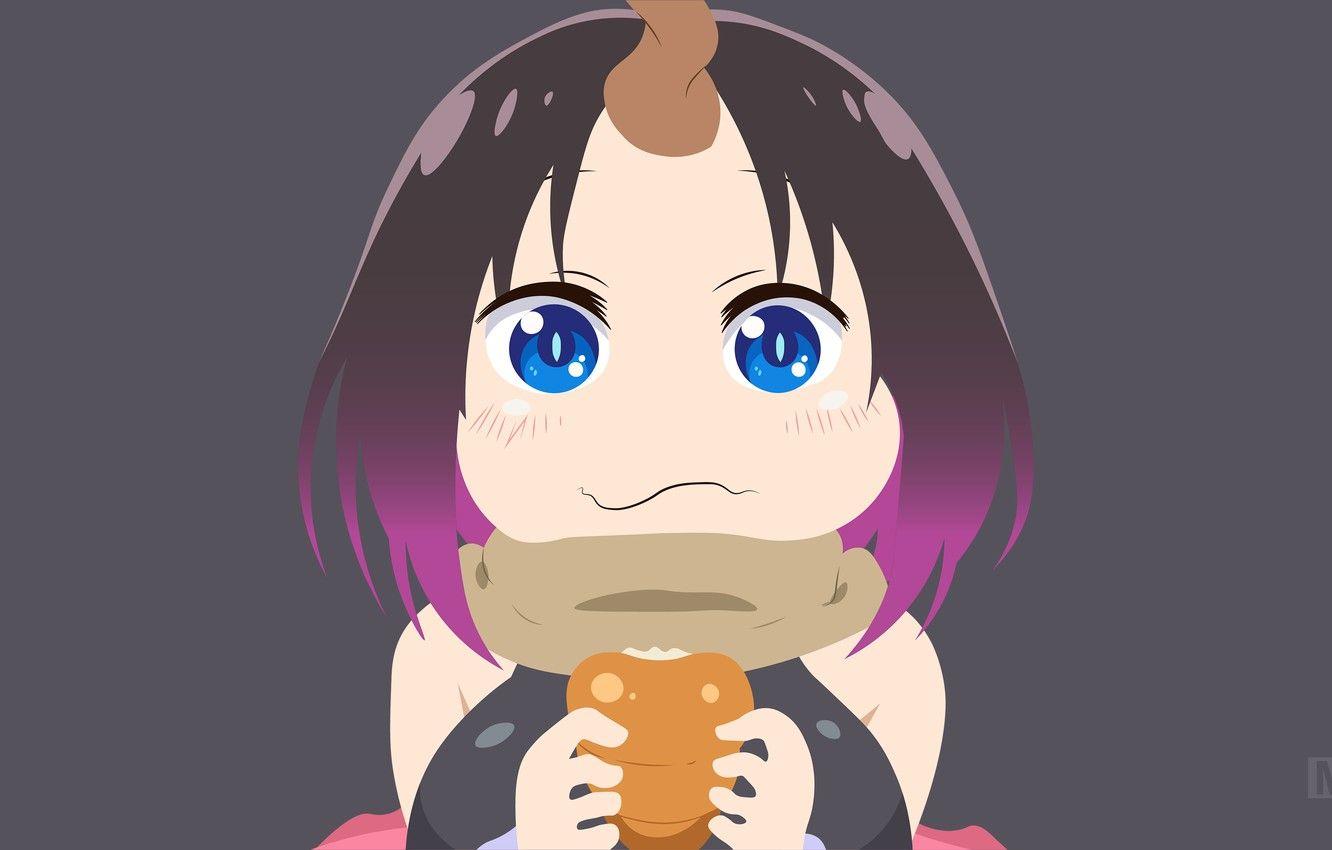 1332x850 Wallpaper look, girl, Miss Kobayashi's Dragon Maid image for desktop, section сёнэн