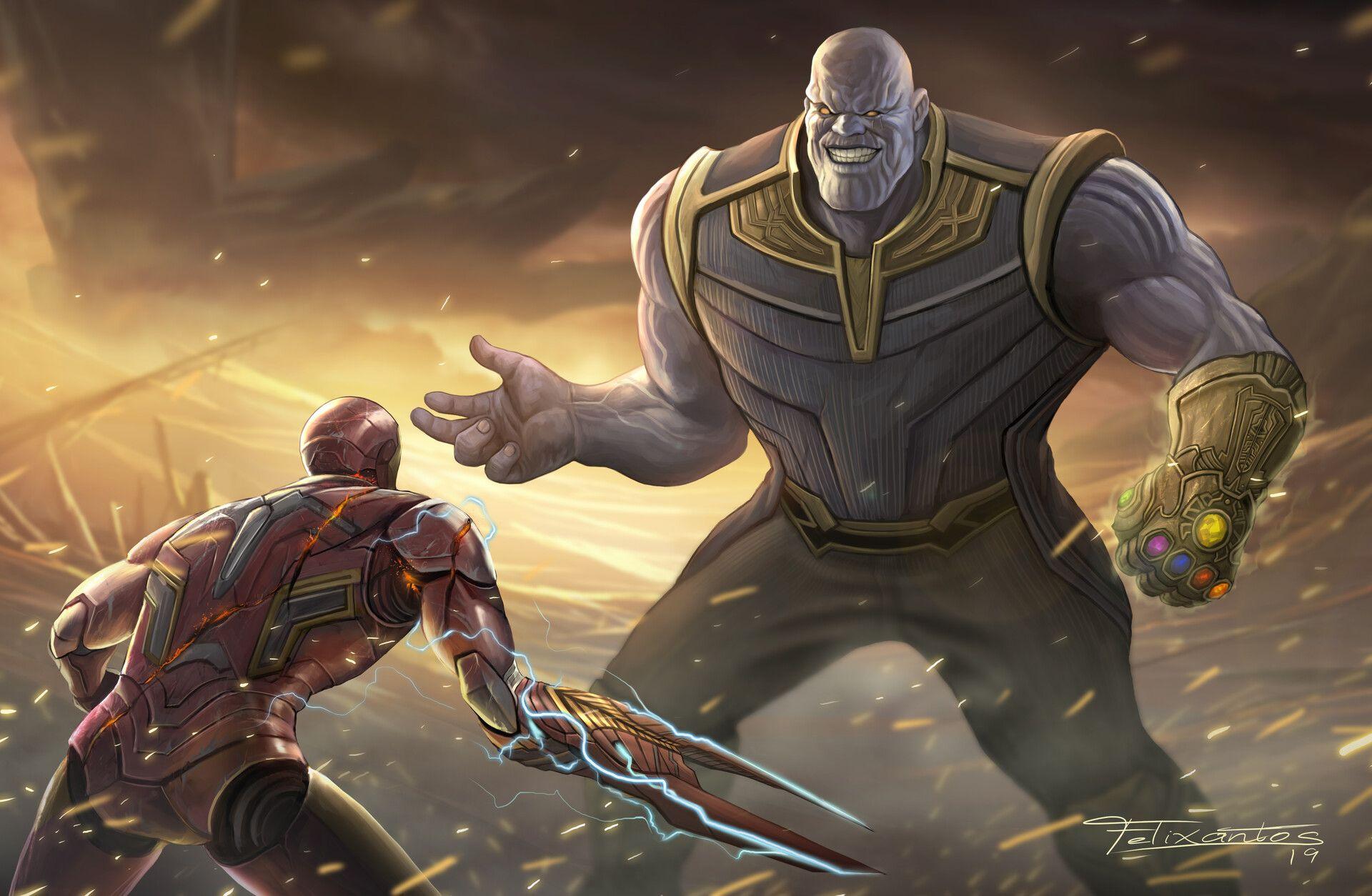 1920x1254 Thanos Vs Iron Man Avengers Endgame 2048x1152 Resolution HD 4k Wallpaper, Image, Background, Photo and Picture