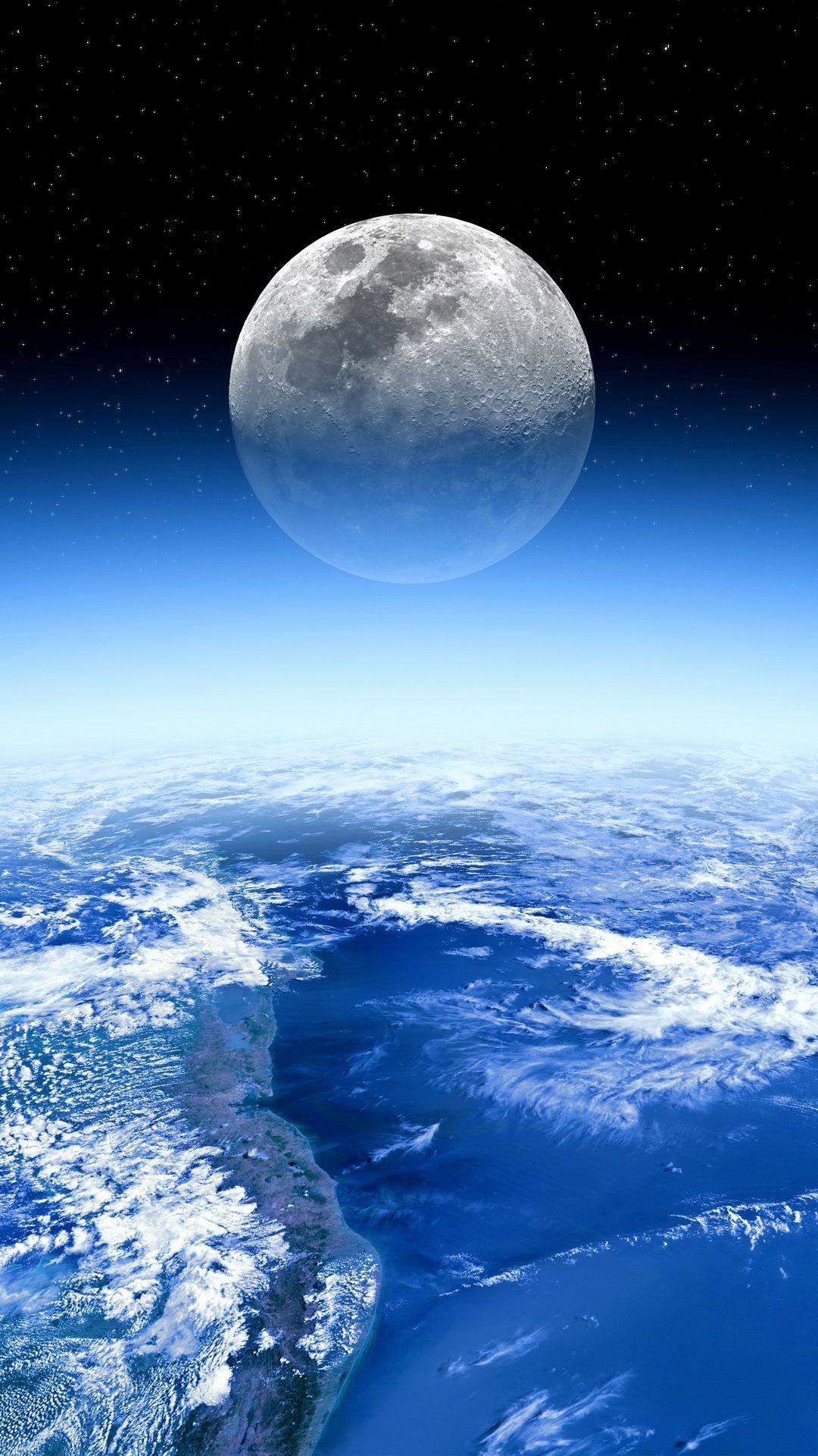 1080x1920 Download Earth iPhone Mobile Wallpaper Moon Wallpaper iPhone HD Wallpaper