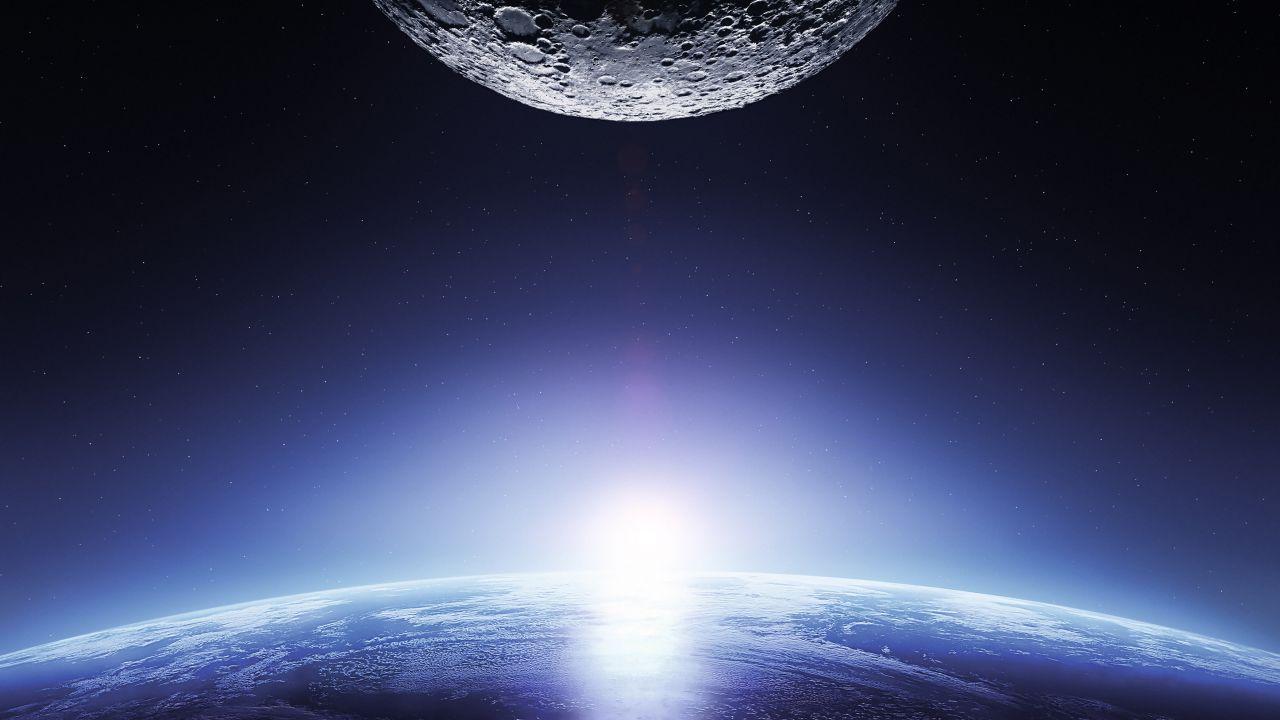 1280x720 The Moon Wallpaper