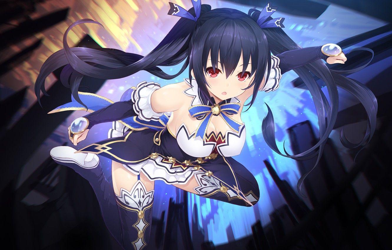 1332x850 Wallpaper look, girl, anime, hyperdimension neptunia image for desktop, section сёнэн