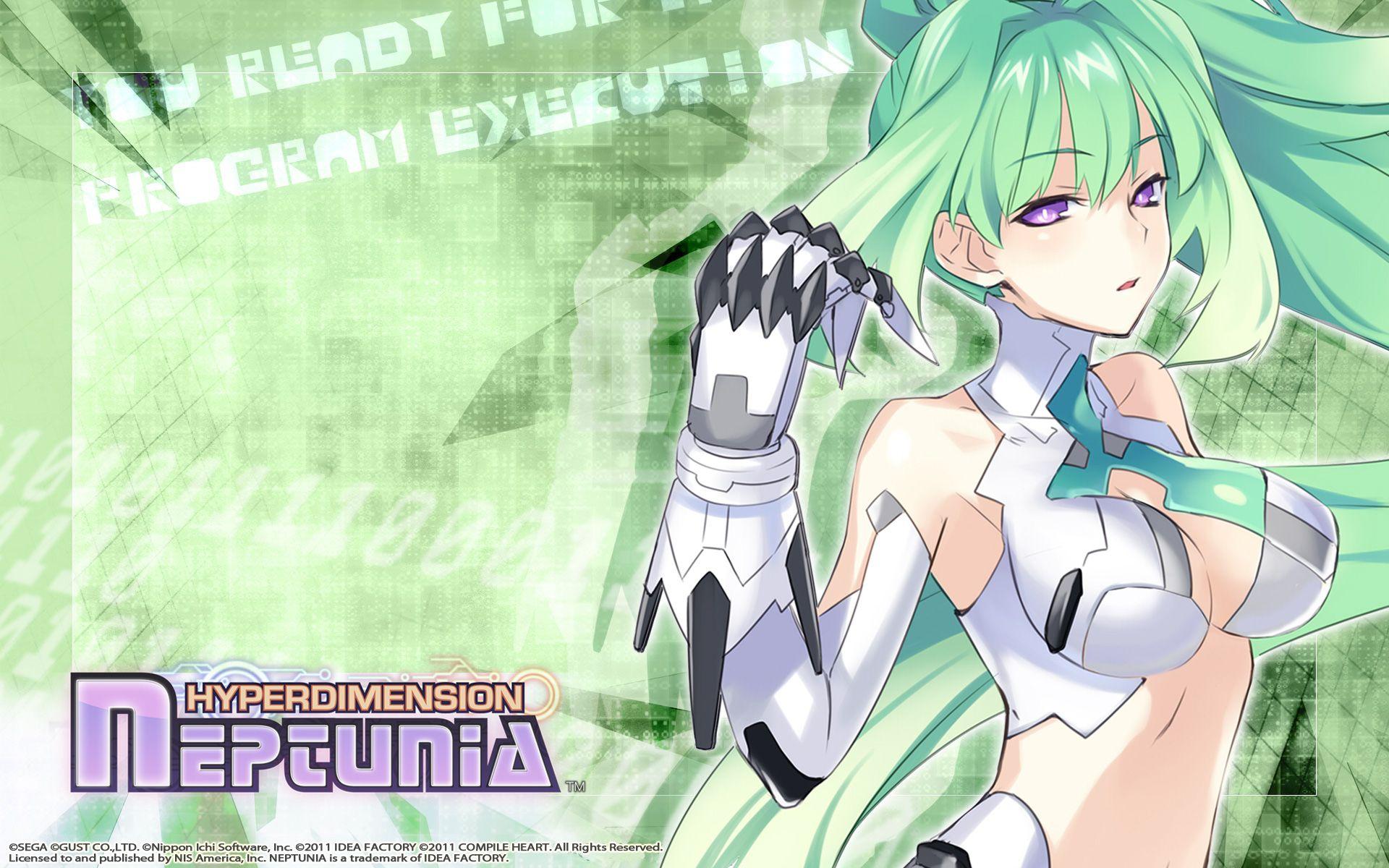 1920x1200 Hyperdimension Neptunia Wallpaper 007 Green Heart Heart Neptunia Wallpaper HD Wallpaper & Background Download
