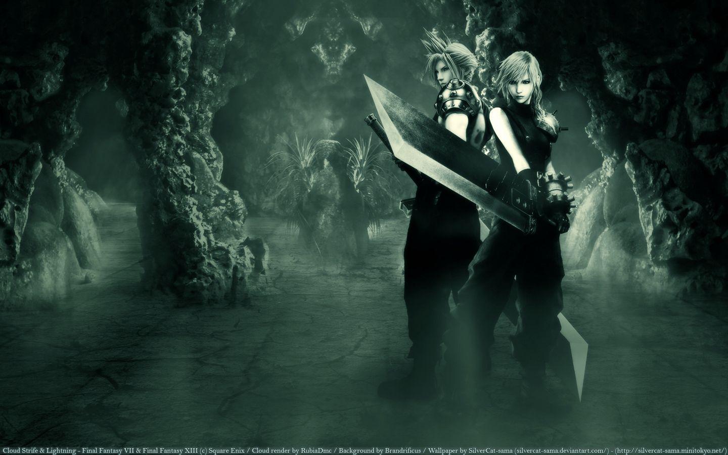 1440x900 Crossovers Wallpaper: Lightning and Cloud