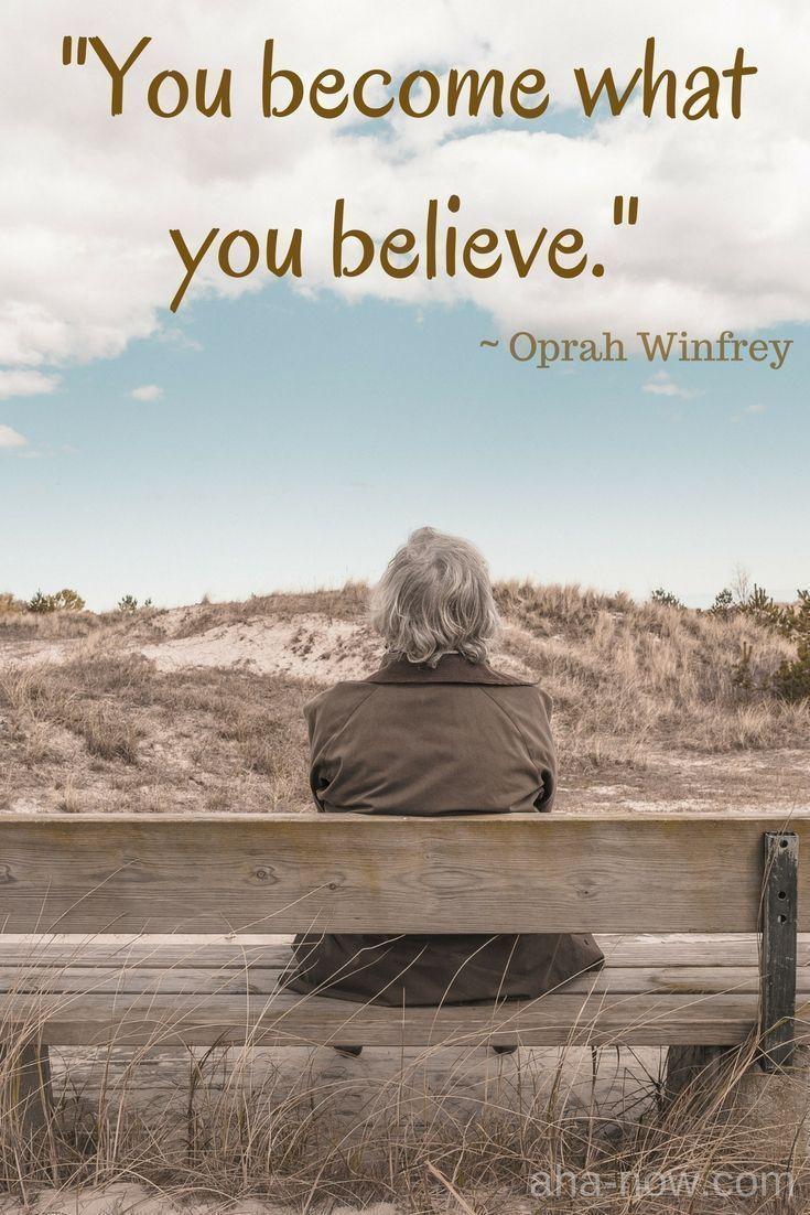 735x1102 You become what you believe. Oprah Winfrey #quotes #thoughts
