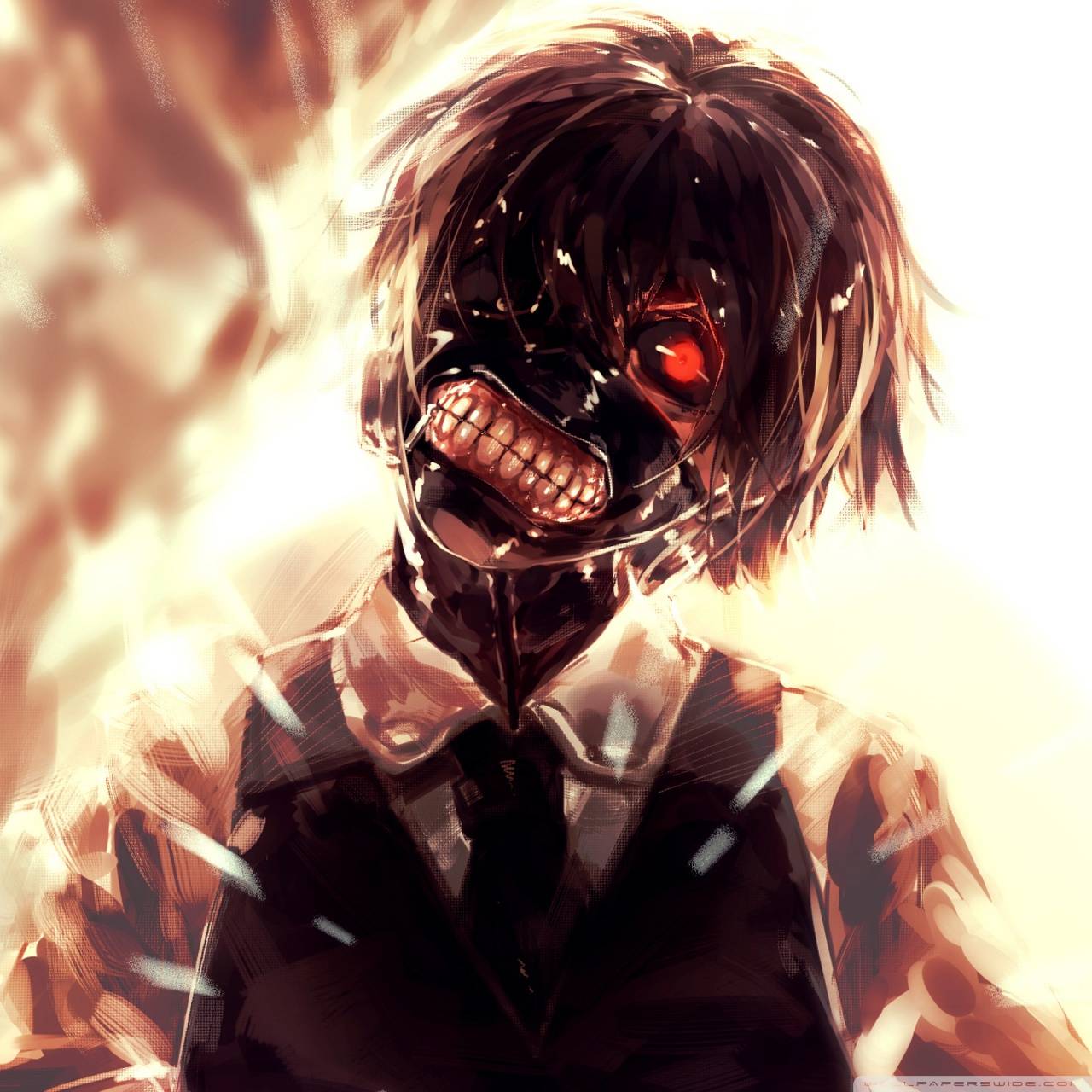 1280x1280 kaneki mask wallpaper