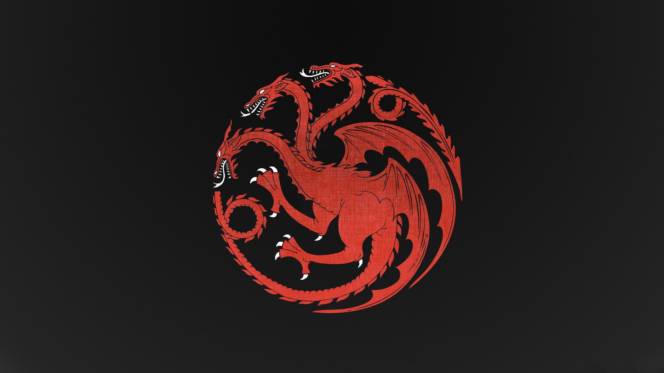 2560x1440 House Targaryen wallpaper (Made by two combined wallpaper, link in the desc.)