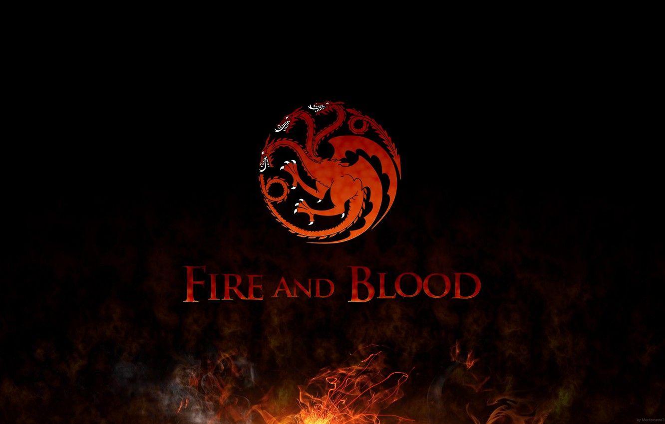 1332x850 Wallpaper dragon, Game of Thrones, fire and blood, House Targaryen, red dragons image for desktop, section разное