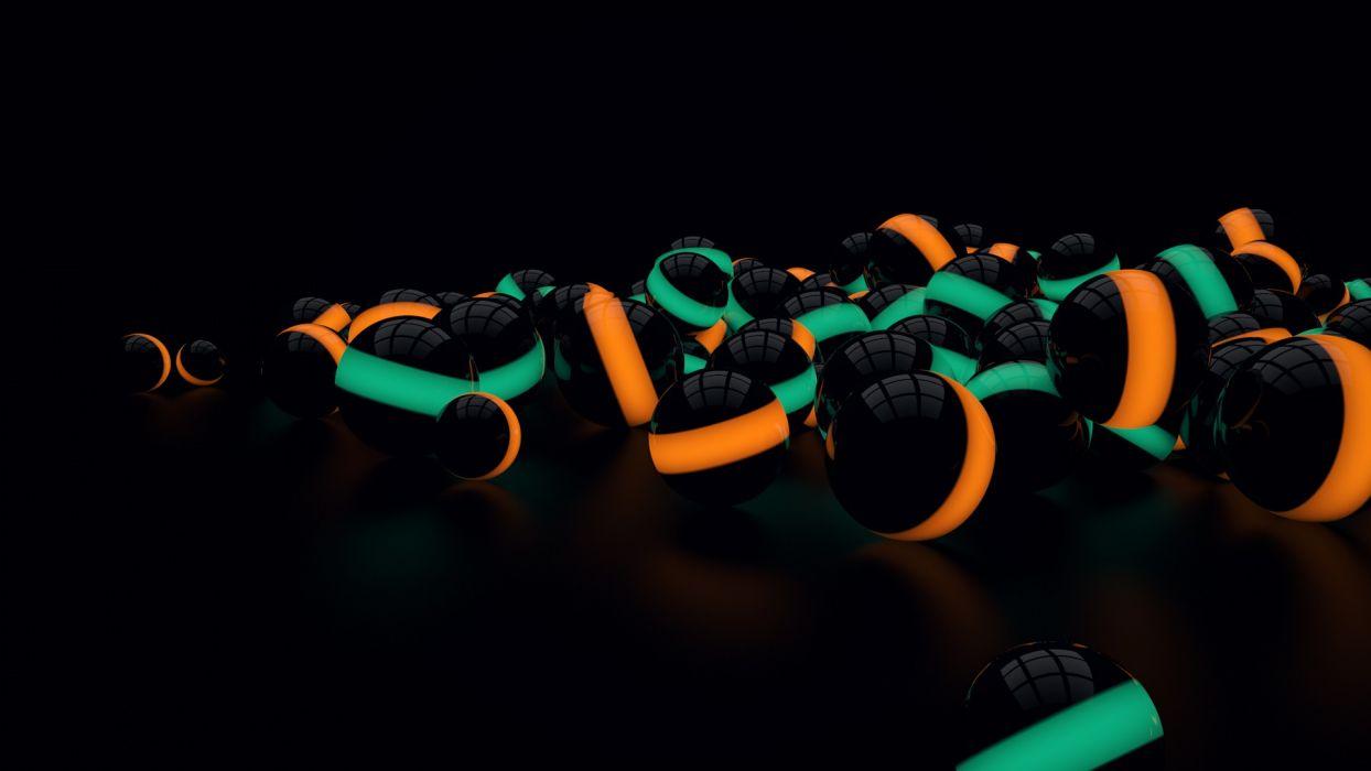 1244x700 Glow spheres cinema 4d Global illumination wallpaperx1080