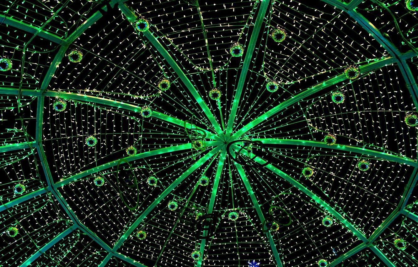 1332x850 Wallpaper the city, new year, decoration, garland, illumination image for desktop, section разное