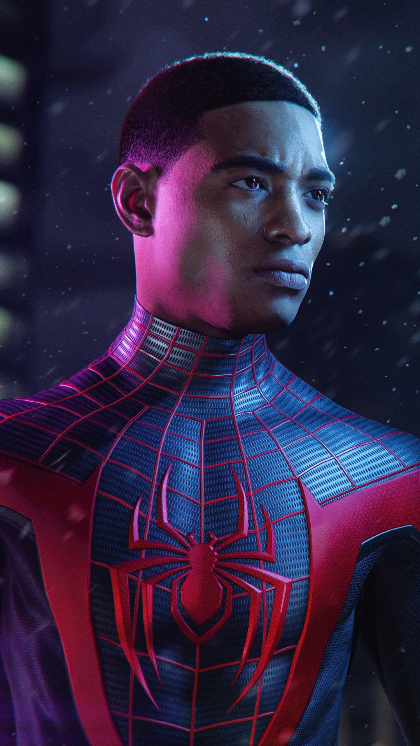 1440x2560 Spider Man Miles Morales Ps5 4K HD Wallpaper