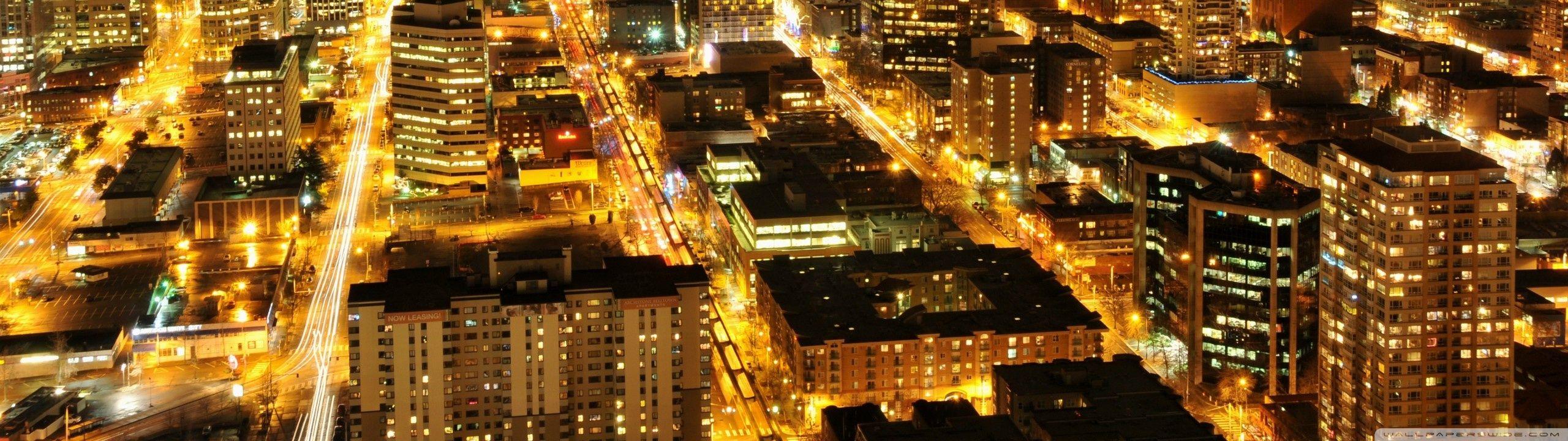 2560x720 Citylights Ultra HD Desktop Background Wallpaper for 4K UHD TV : Multi Display, Dual Monitor : Tablet