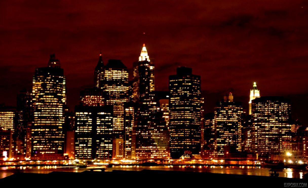 1216x744 New York City Lights Wallpaper HD