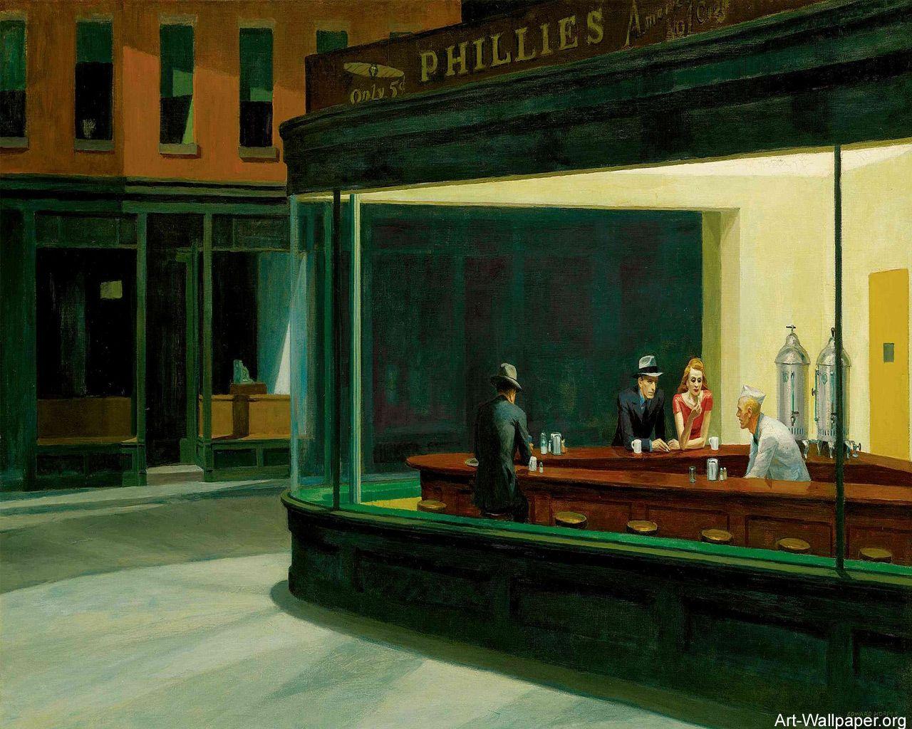 1280x1024 free edward hopper screensaver. Edward Hopper Wallpaper