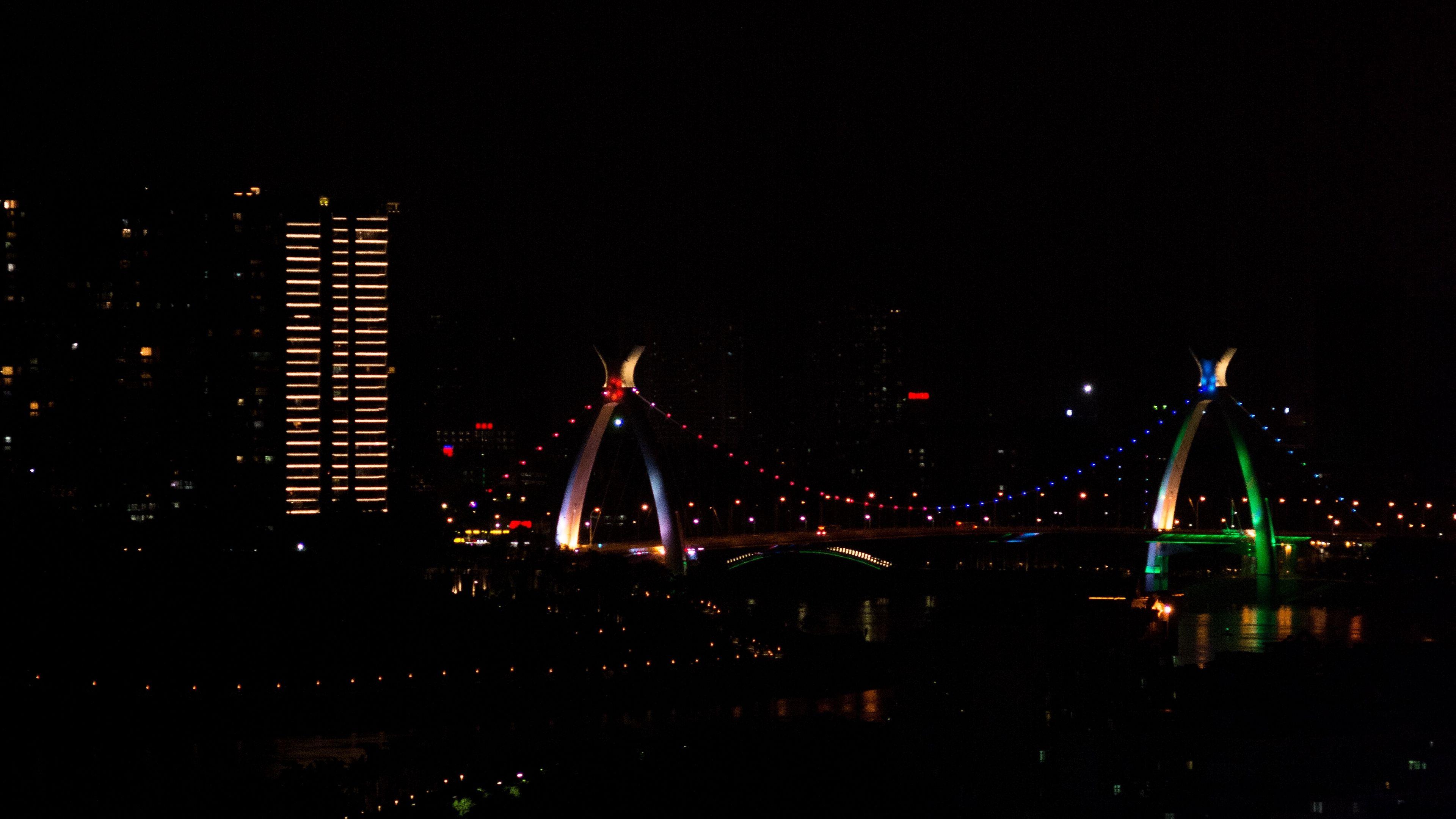 3840x2160 Night City City Lights 4K wallpaper